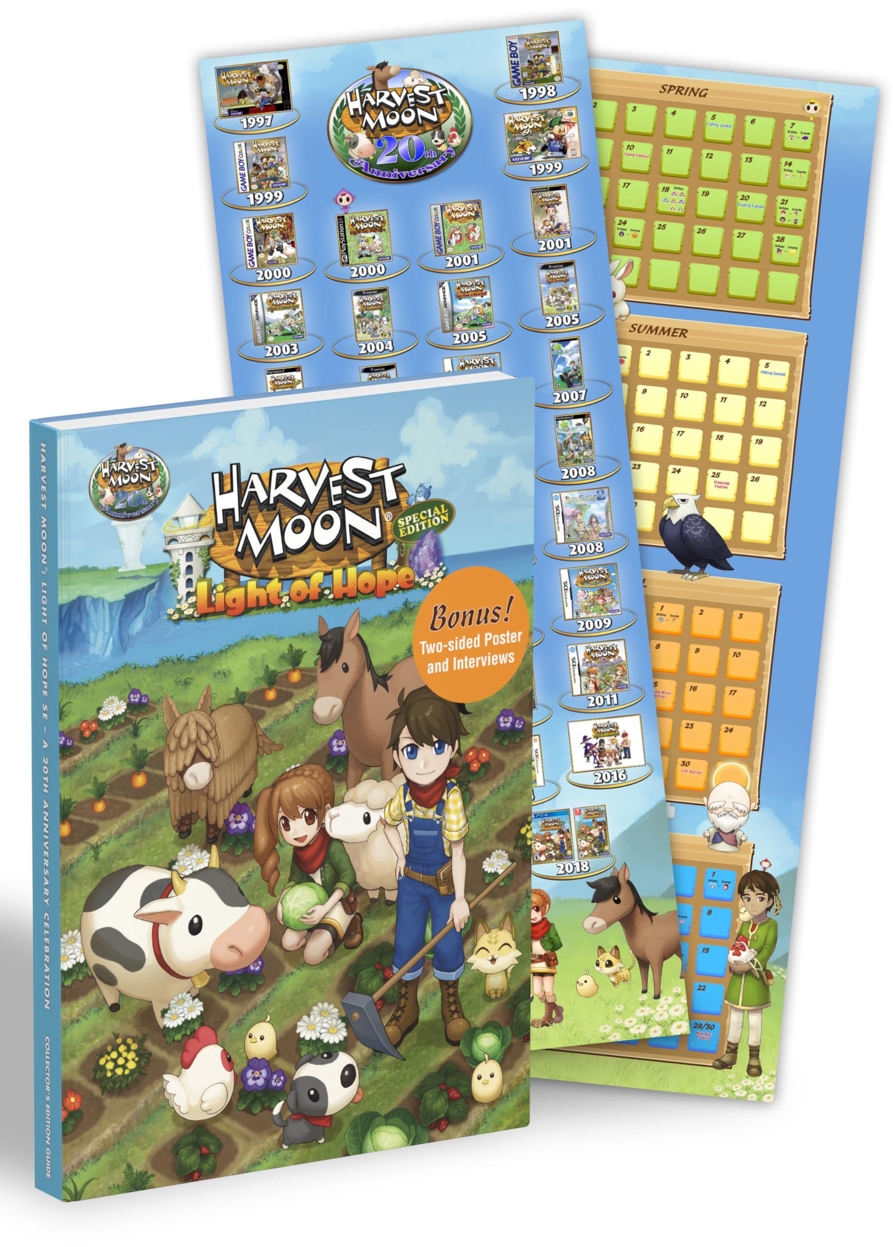 Harvest Moon: Light of Hope A 20th Anniversary Celebration: Official Collector's Edition Guide,Used