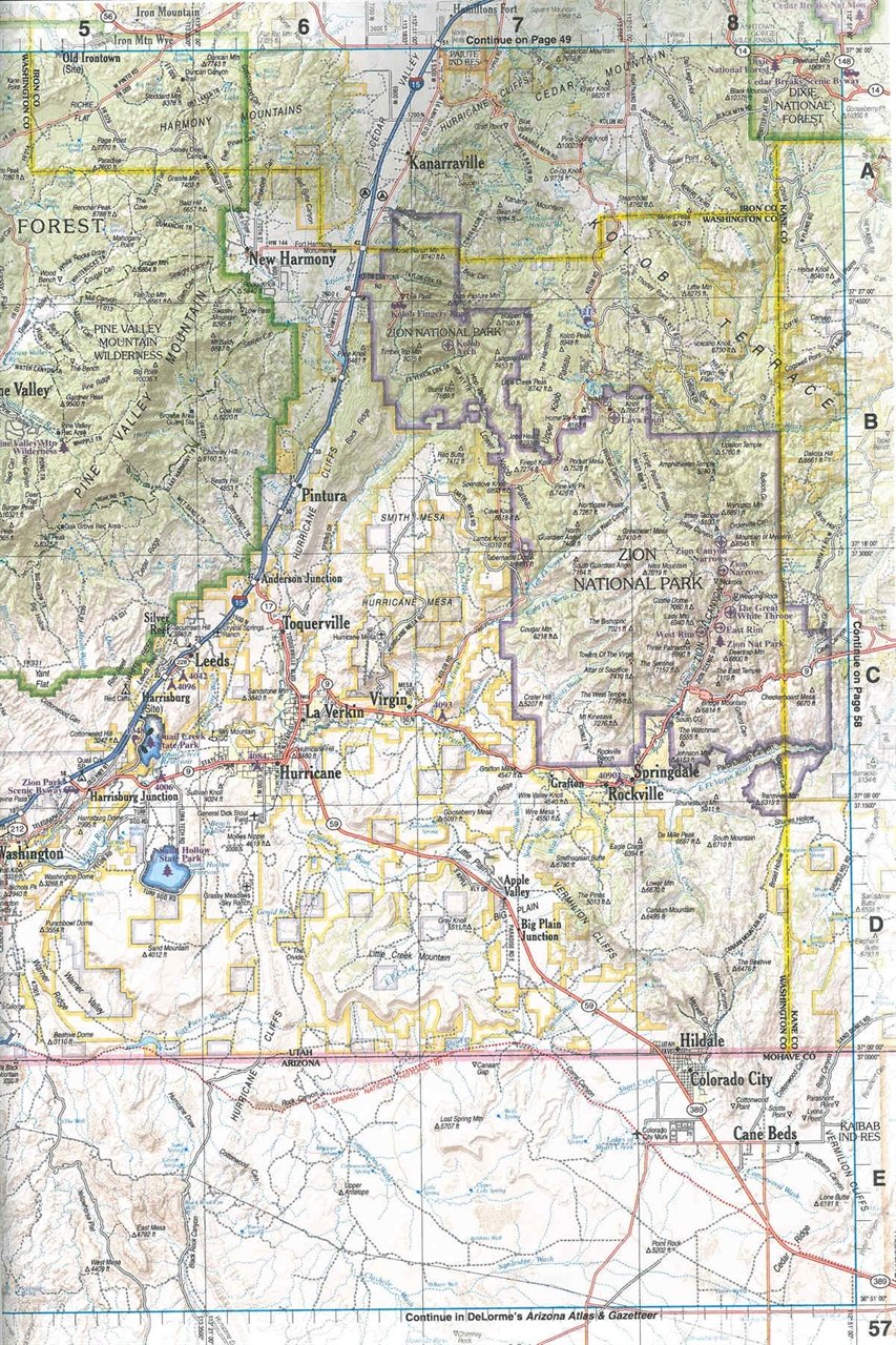 Utah Atlas & Gazetteer (6Th Edition),Used