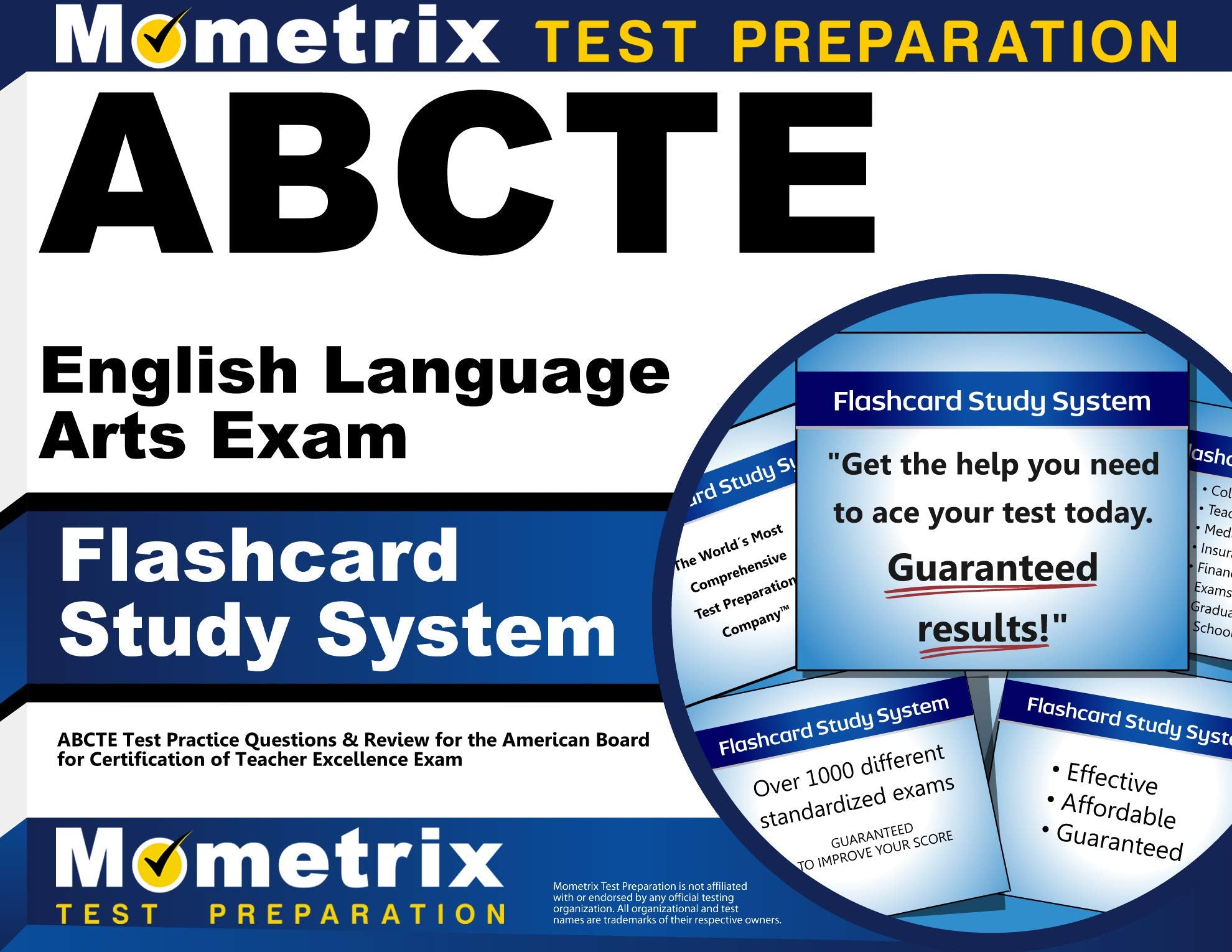 Abcte English Language Arts Exam Flashcard Study System: Abcte Test Practice Questions & Review For The American Board For Certi,Used