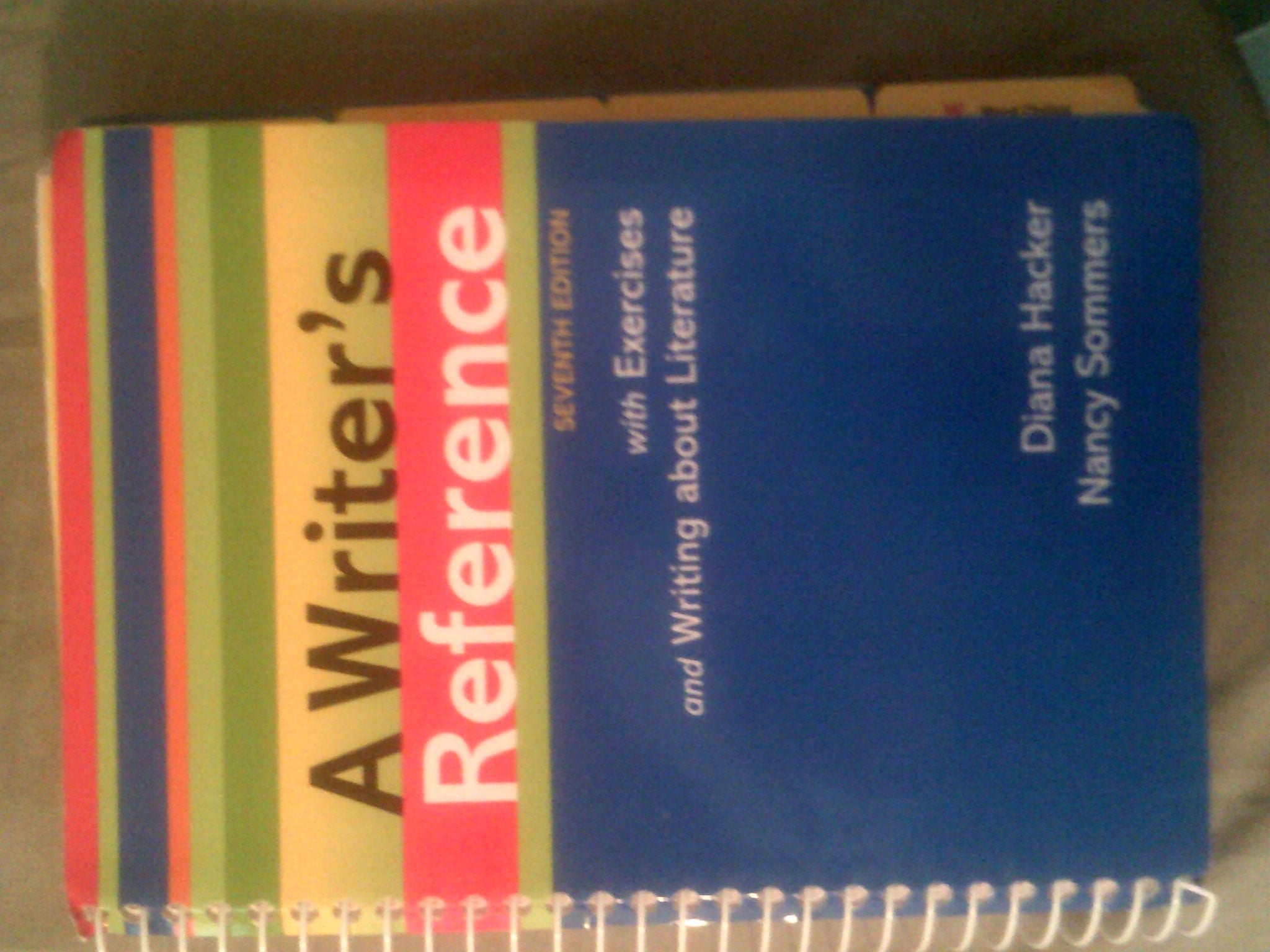 A Writer'S Reference With Exercises,New