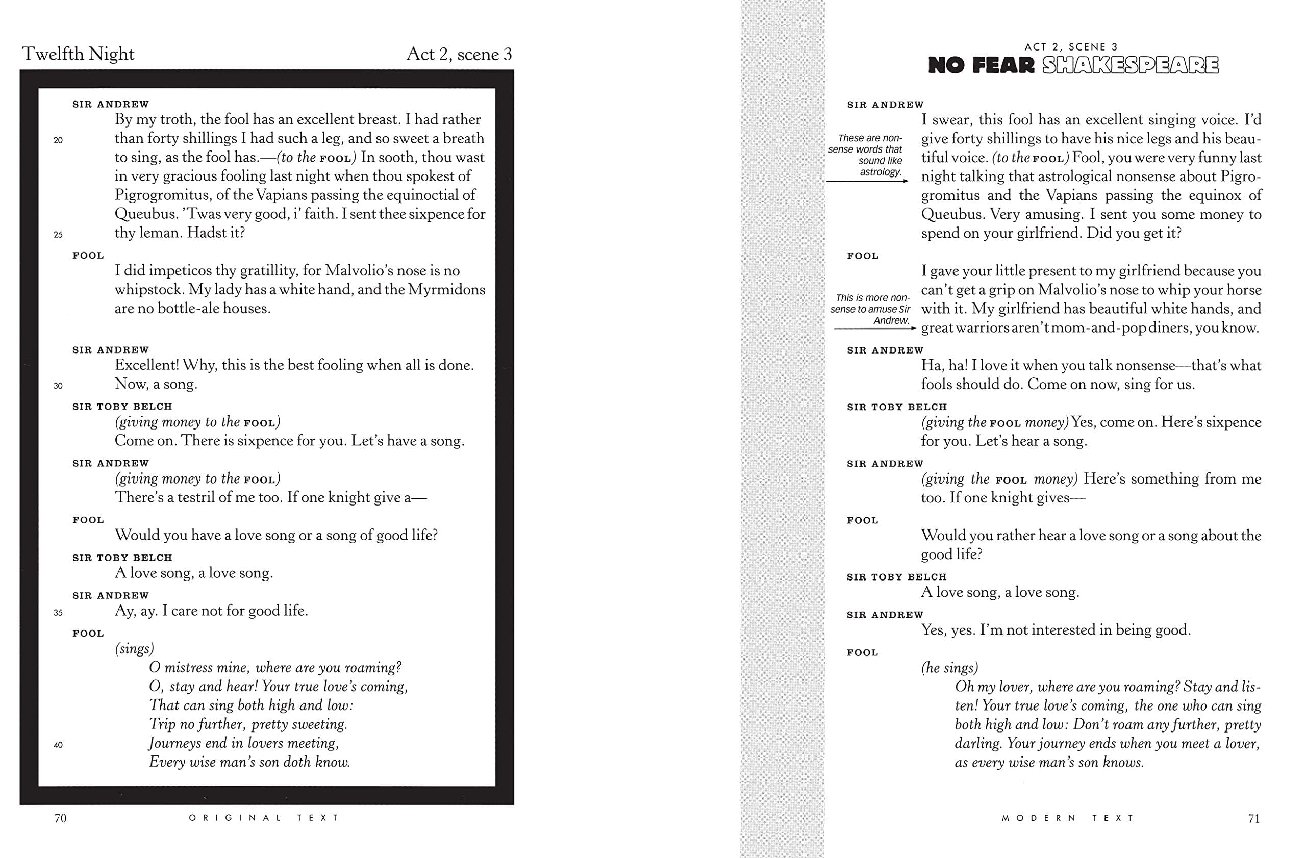 Twelfth Night (No Fear Shakespeare) (Volume 8),New