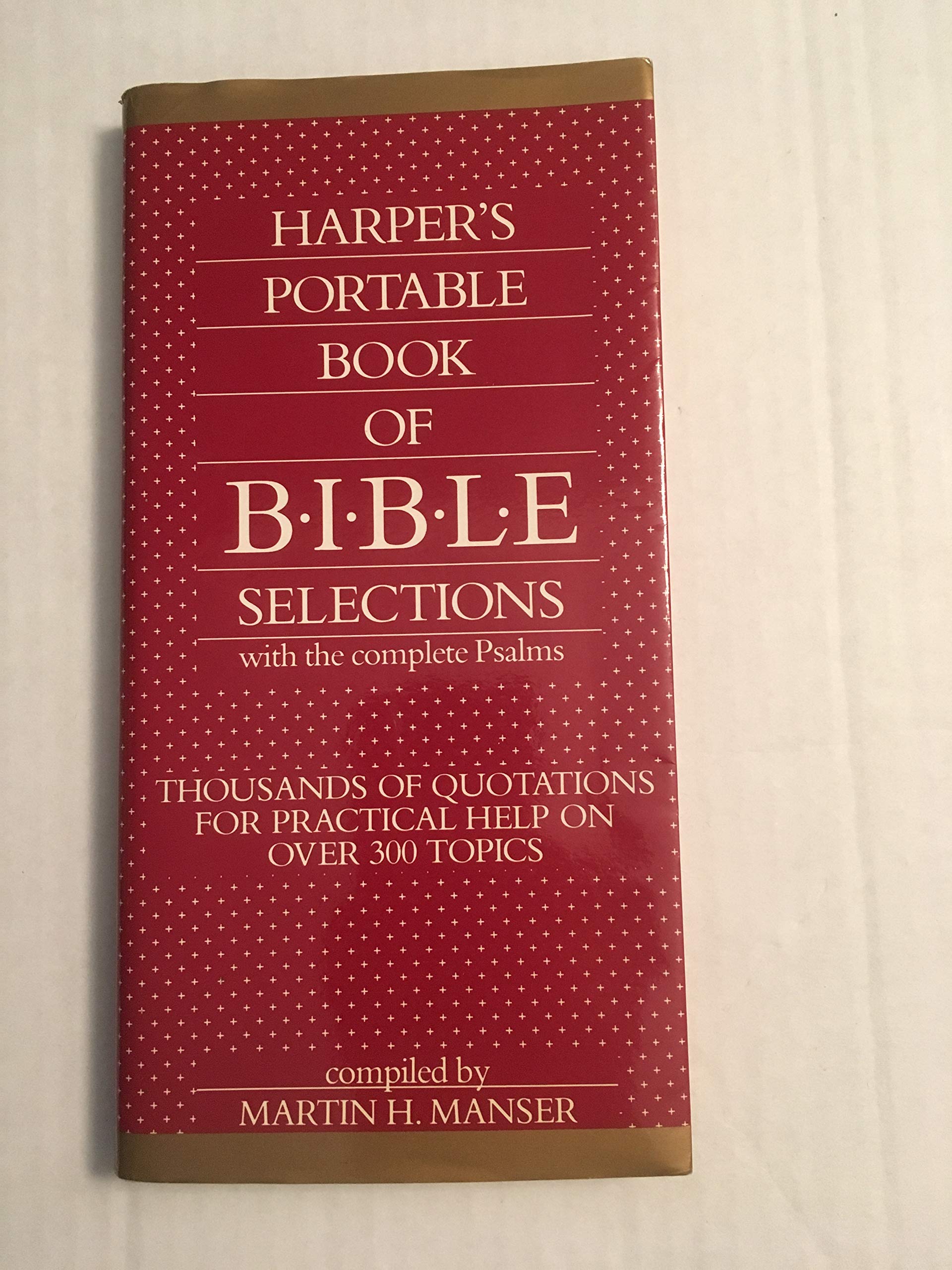 Harper's Portable Book of Bible Selections with Complete Psalms - Ideal for Devotion and Study, Perfect for All Ages