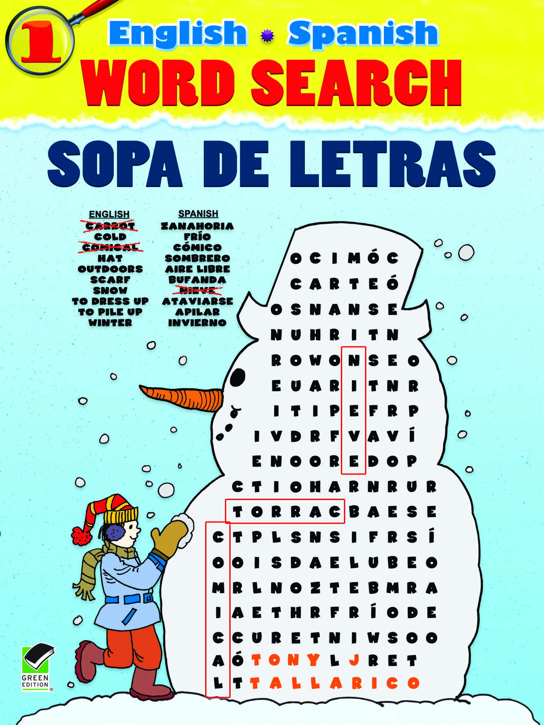EnglishSpanish Word Search/Sopa de Letras #1 (Dover Children's Language Activity Books),Used