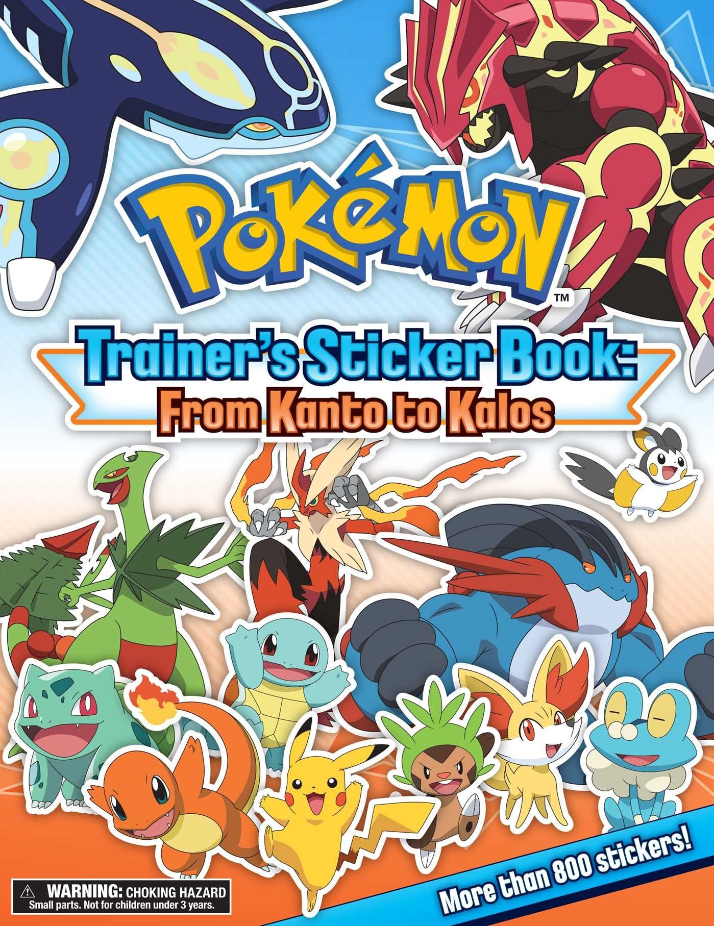 Pokmon Trainer's Sticker Book: From Kanto to Kalos,Used