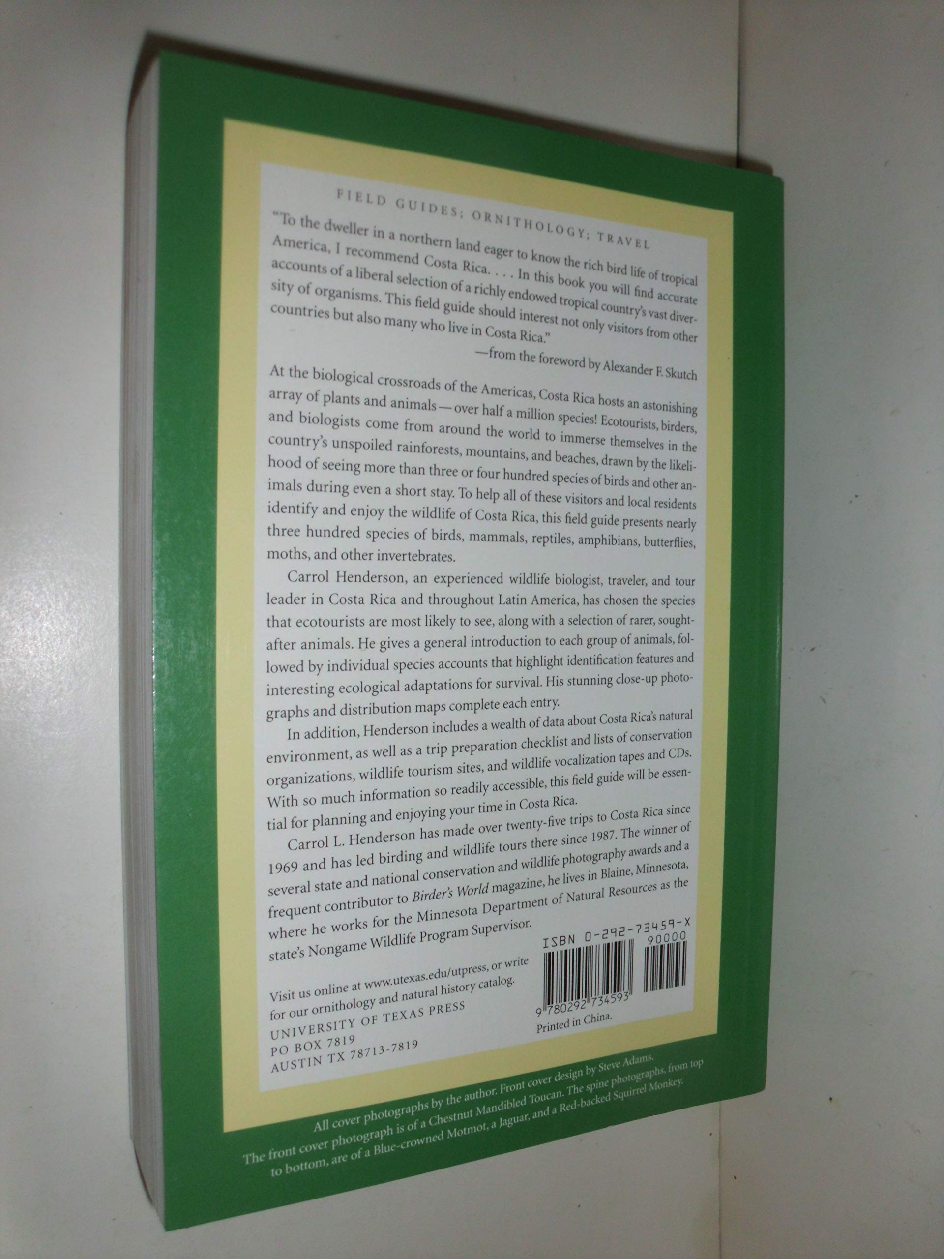 Field Guide to the Wildlife of Costa Rica,Used