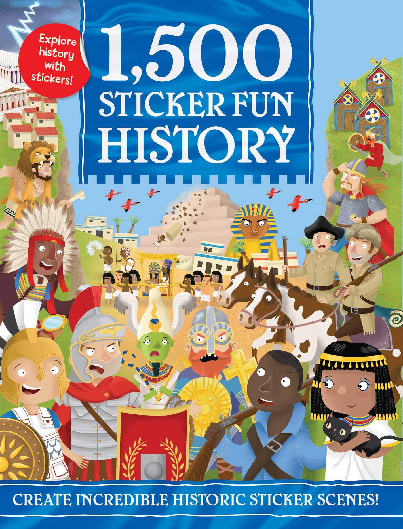 1,500 Sticker Fun History,Used