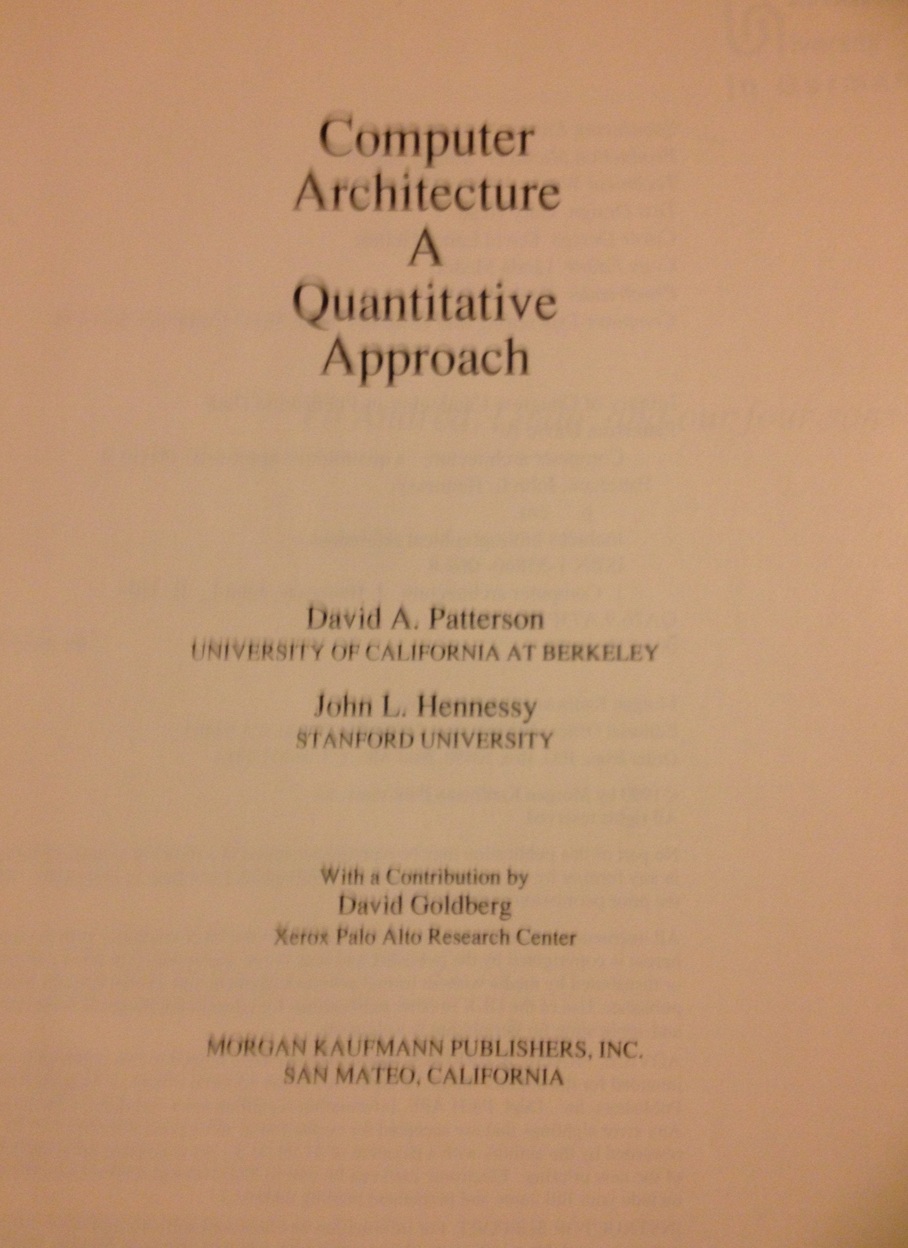 Computer Architecture a Quantitative Approach,Used