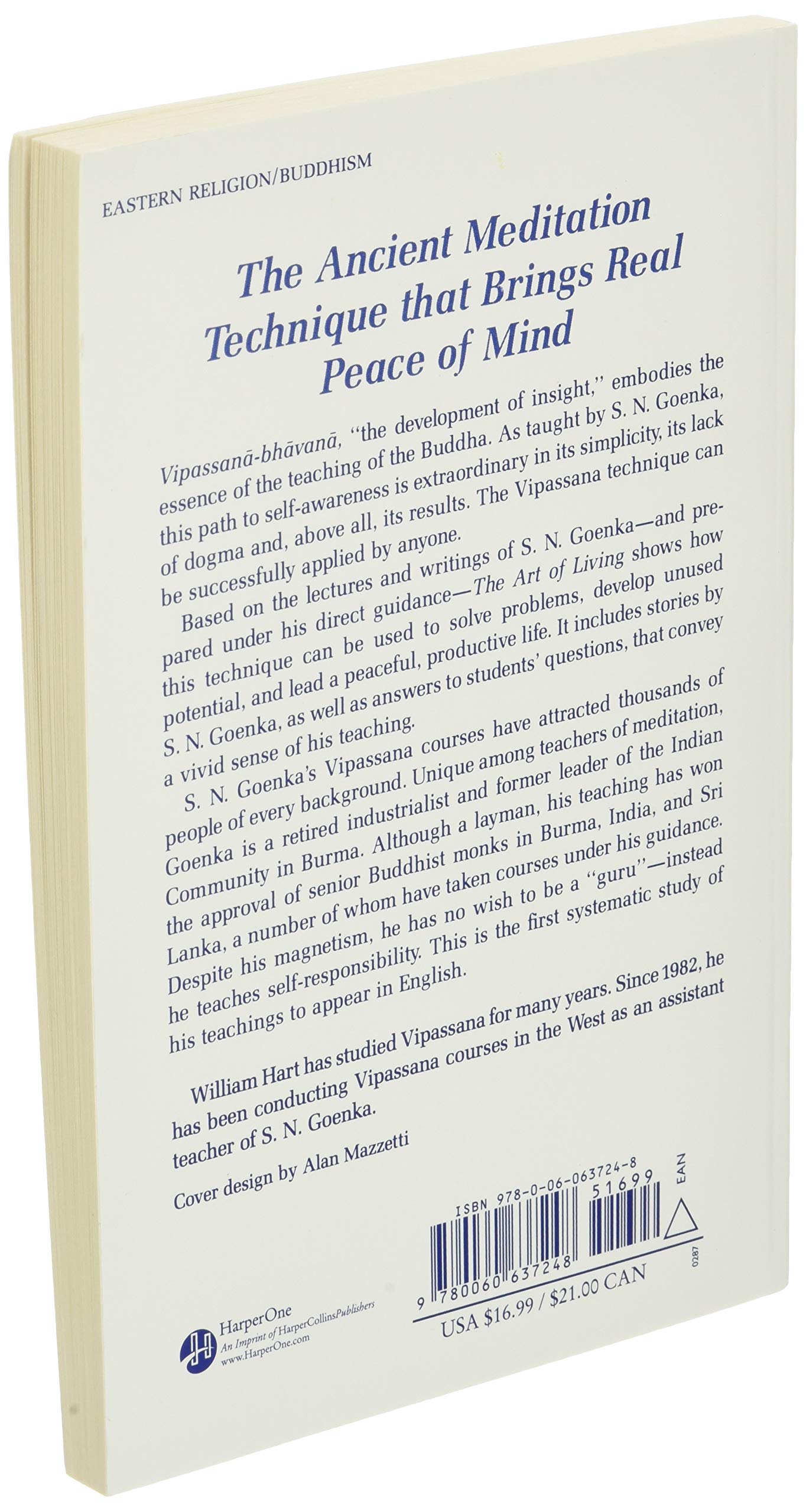The Art of Living: Vipassana Meditation,New