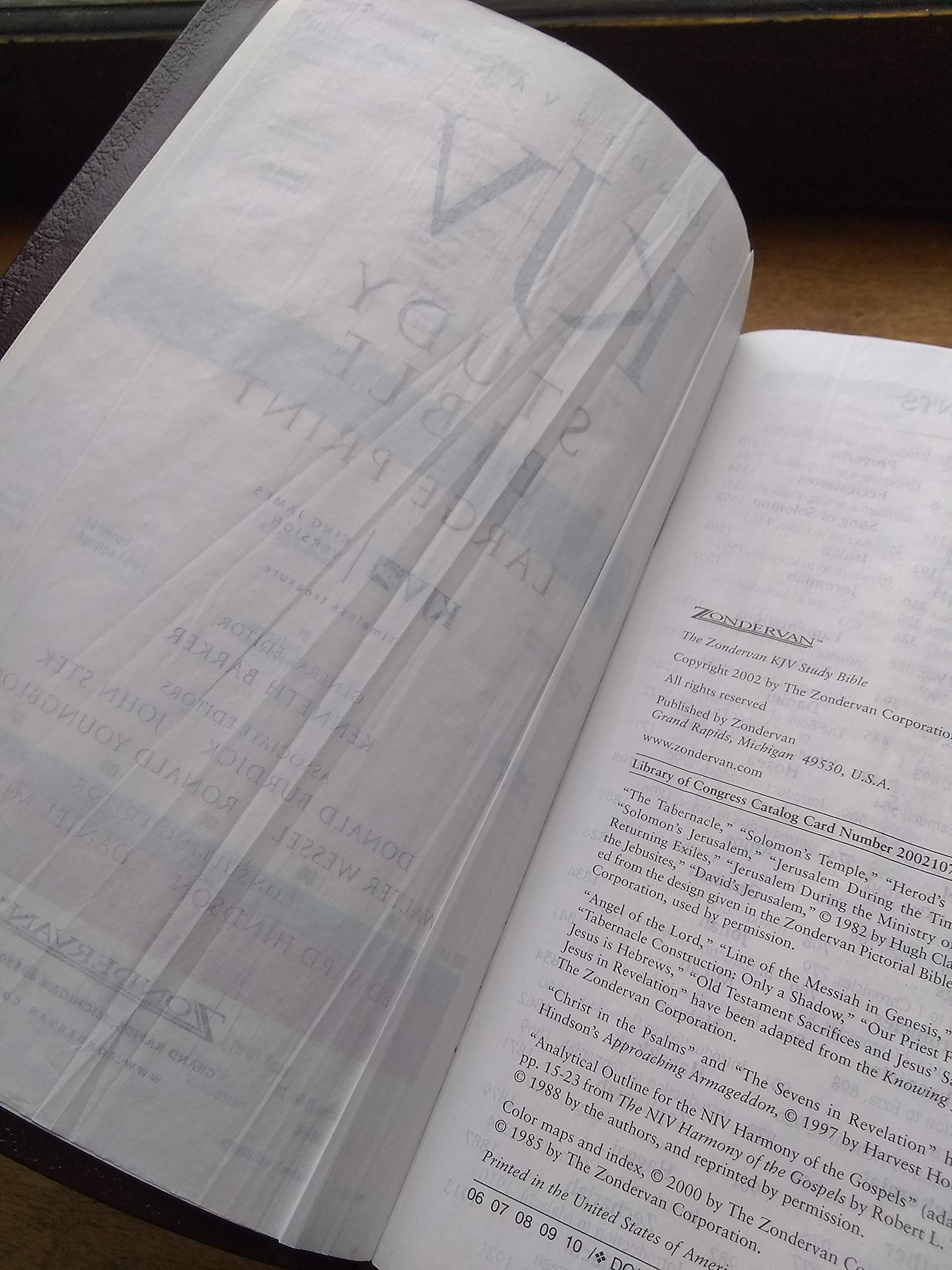 Zondervan KJV Study Bible, Large Print,New