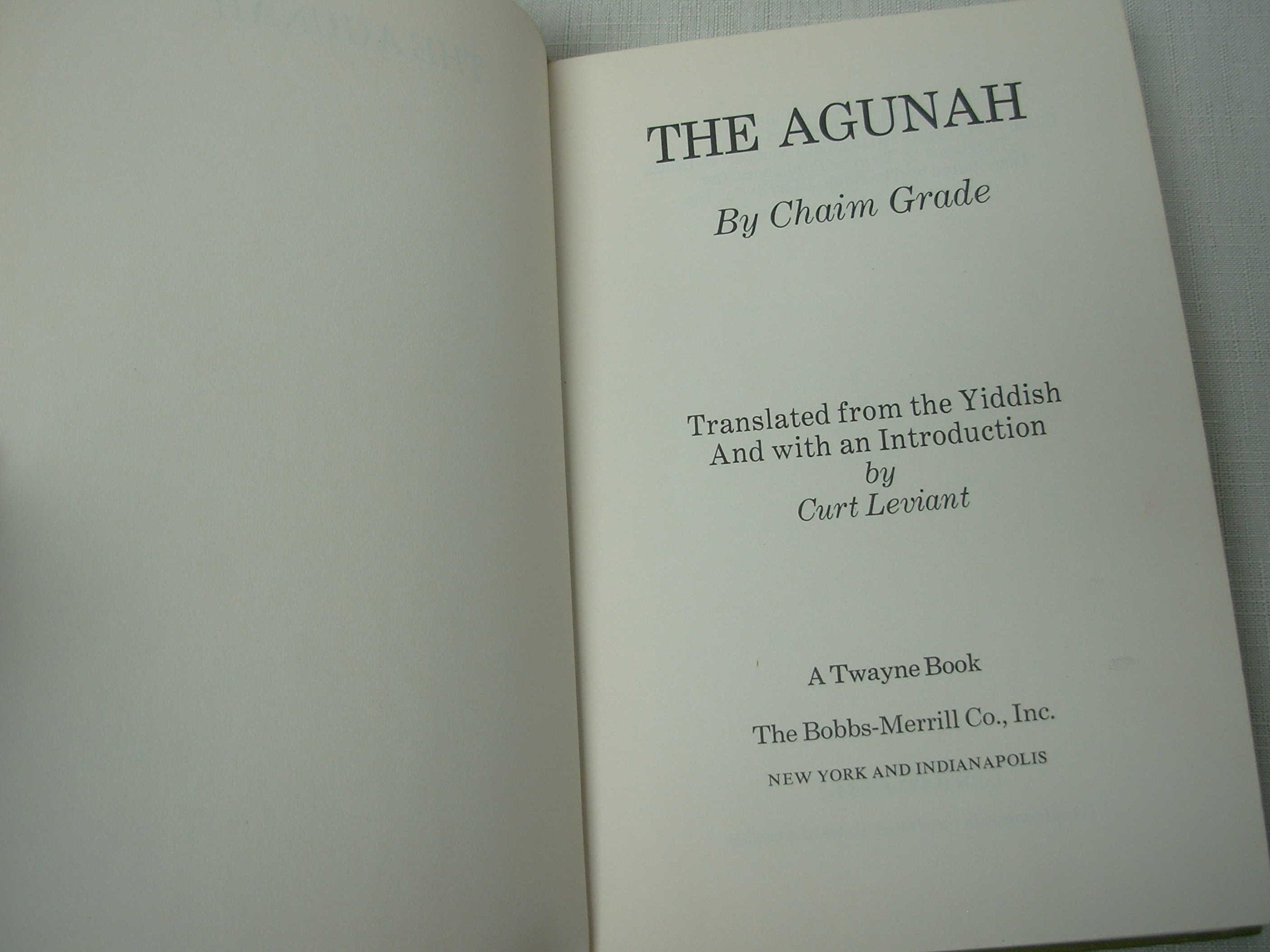 Agunah,Used