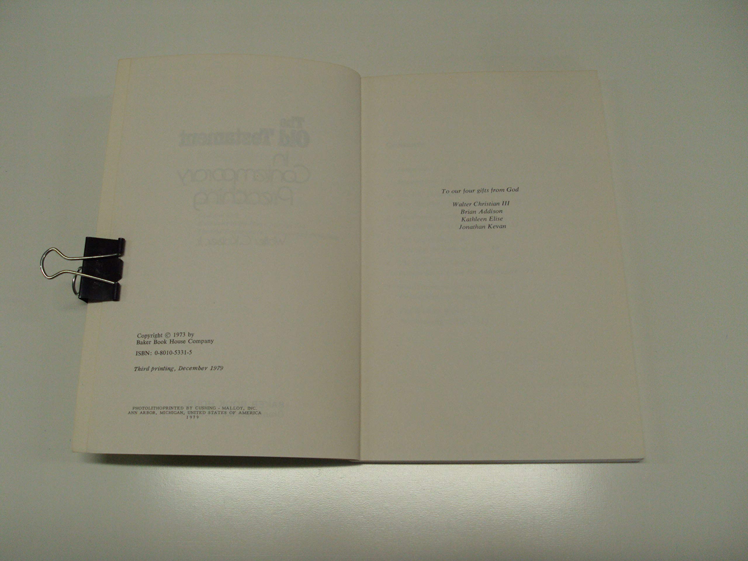 The Old Testament in Contemporary Preaching,Used