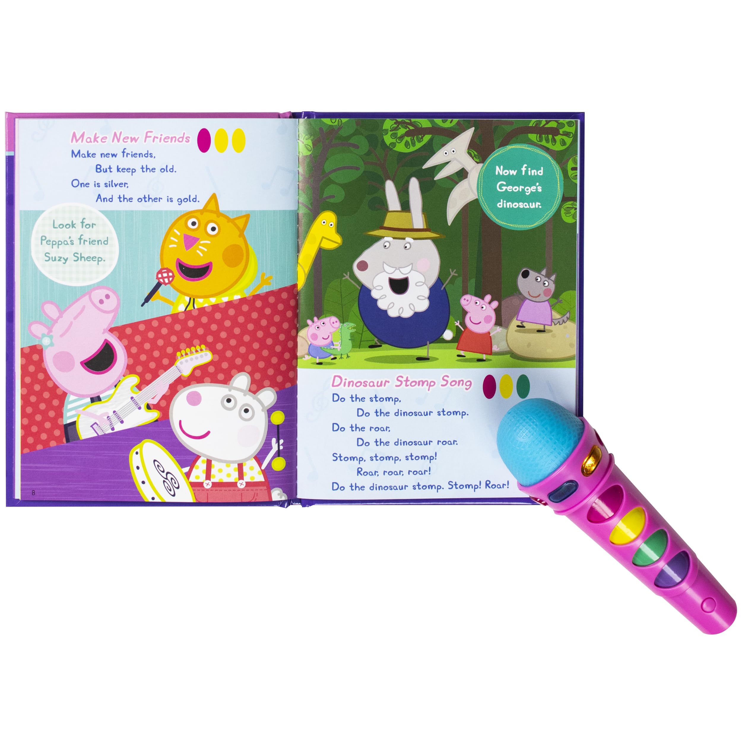 Peppa Pig  Sing with Peppa! Microphone and Look and Find Sound Activity Book Set  PI Kids (PlayASong),New