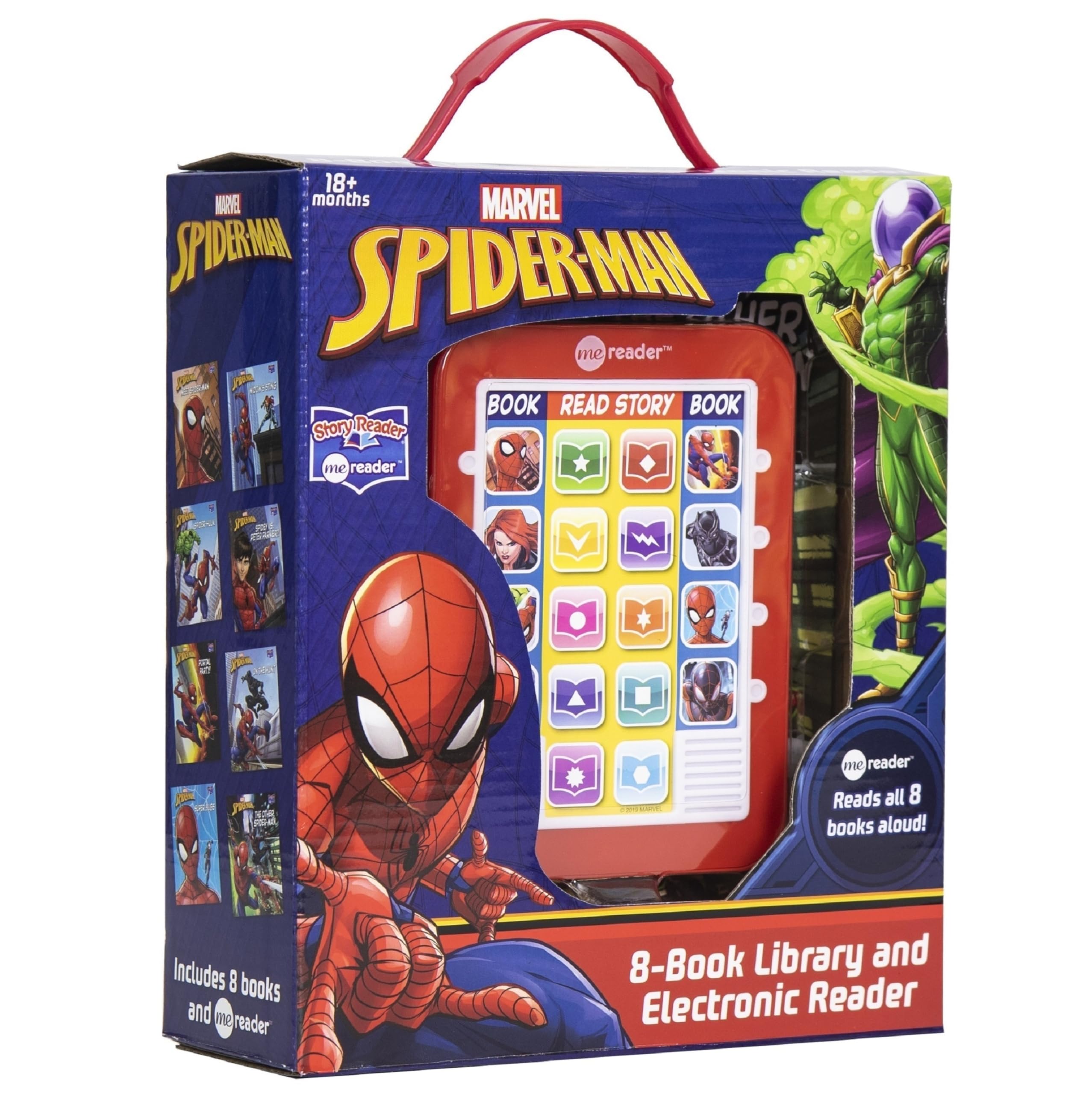 Marvel  Spiderman Me Reader Electronic Reader and 8 Sound Book Library  PI Kids,Used