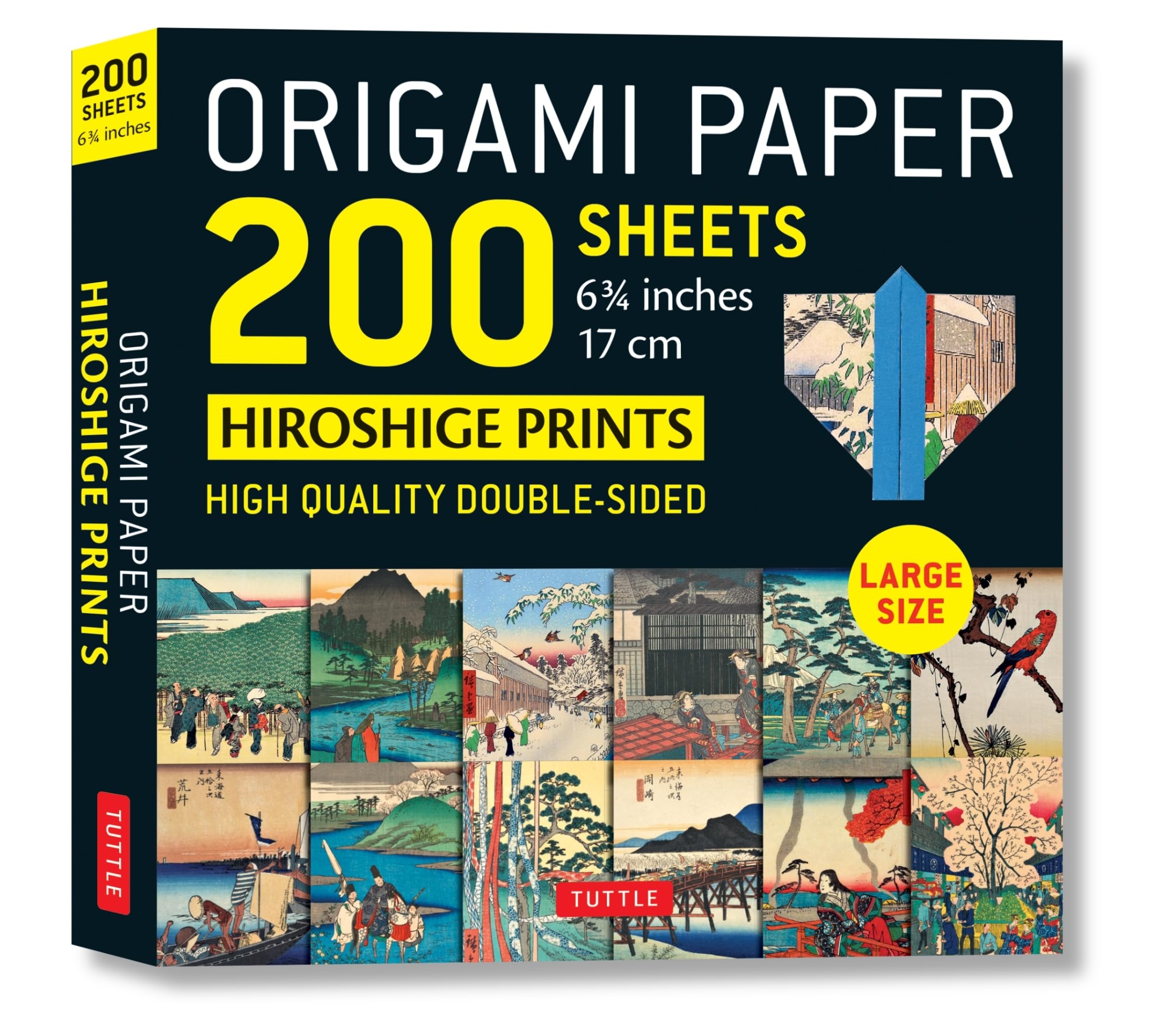 Origami Paper 200 Sheets Hiroshige Prints 6 3/4' (17 Cm): Highquality Double Sided Origami Sheets With 12 Different Woodblock P,Used