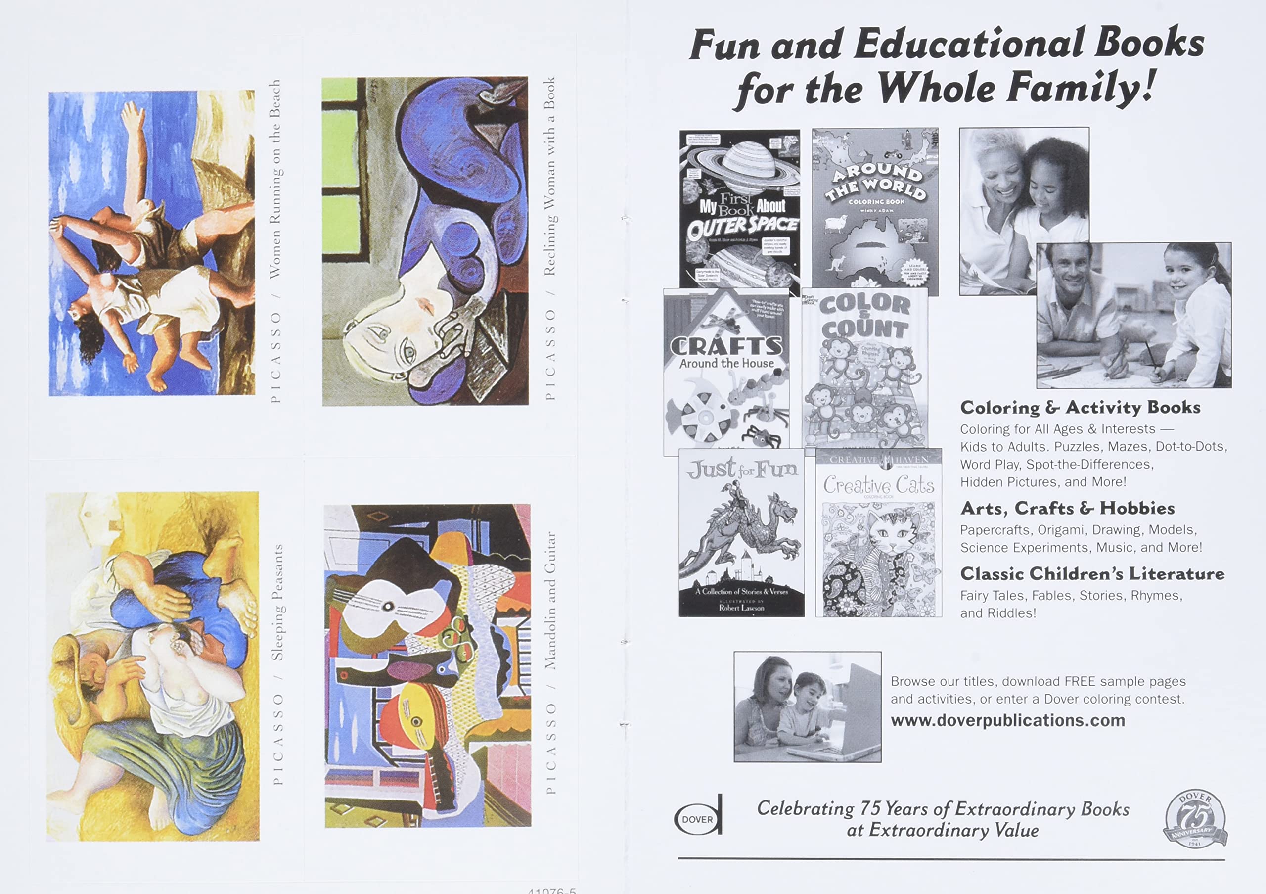 Dover Fine Art Stickers: Picasso (Dover Art Stickers),New