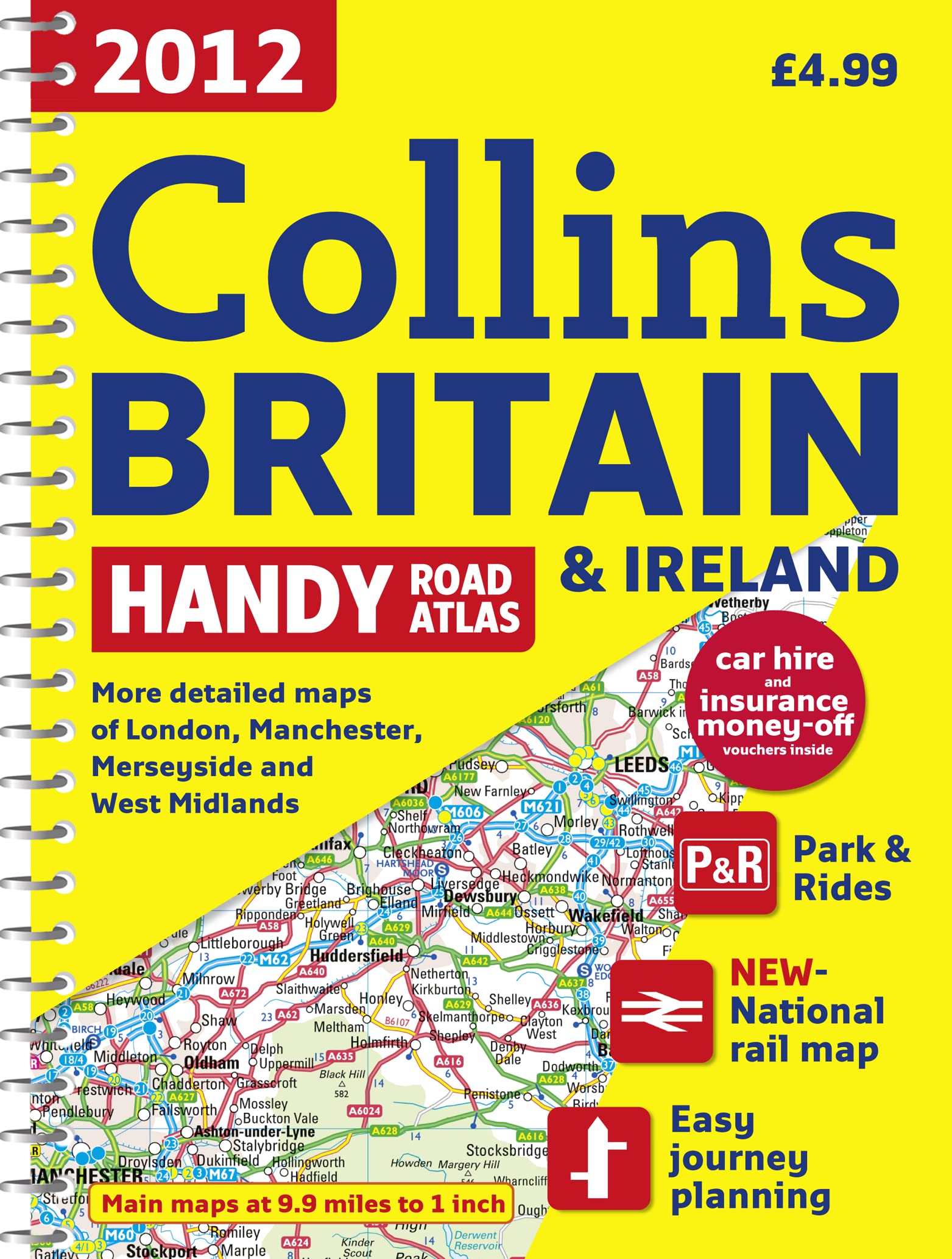 2012 Collins Britain & Ireland Handy Road Atlas (International Road Atlases),Used