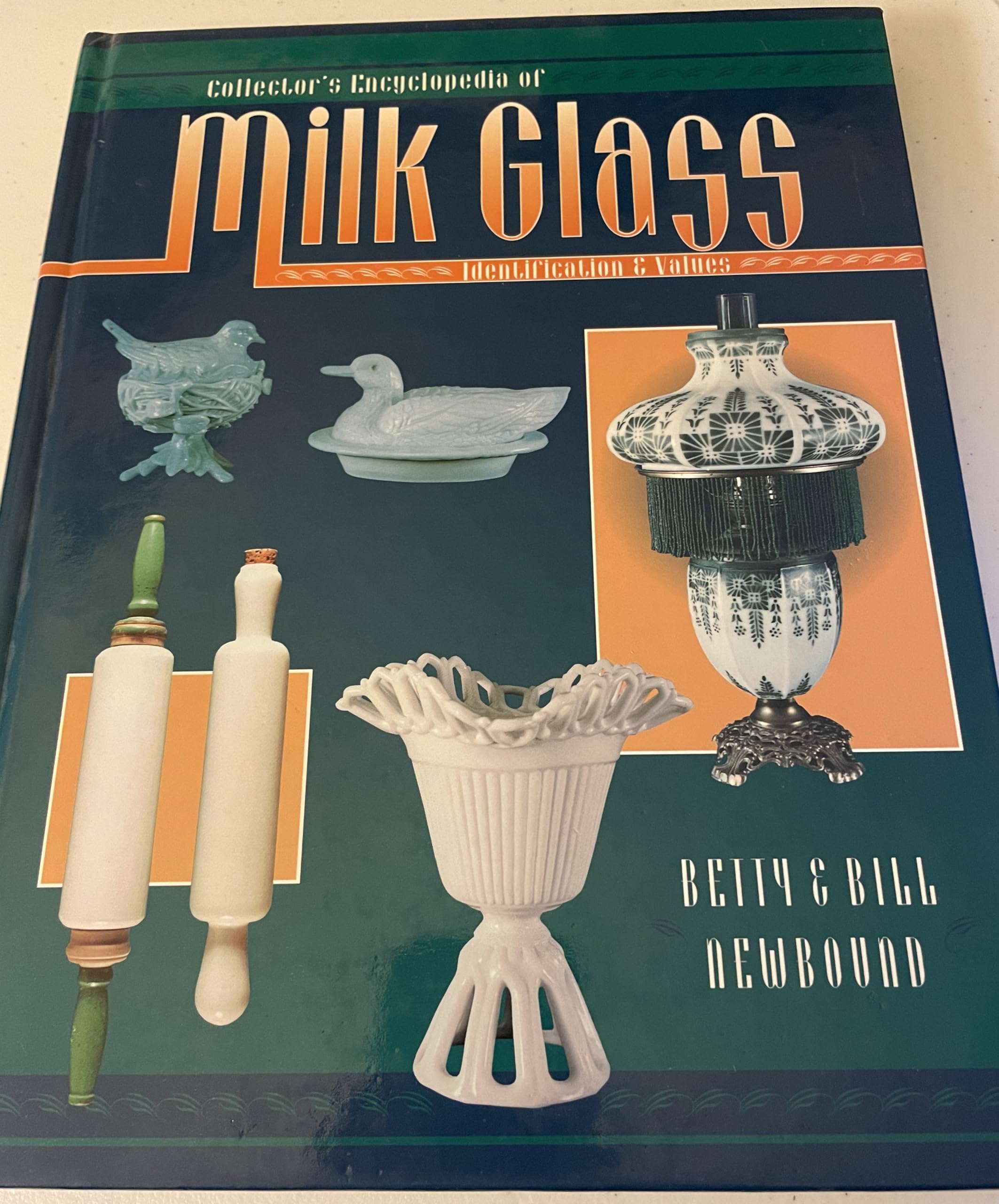 Collectors Encyclopedia Of Milk Glass Identification/Values,Used