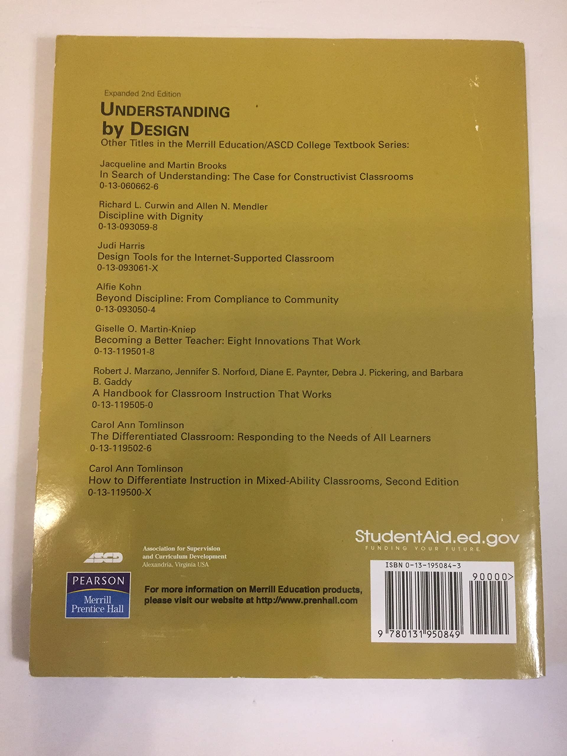 Understanding by Design, Expanded 2nd Edition(Package May Vary),Used