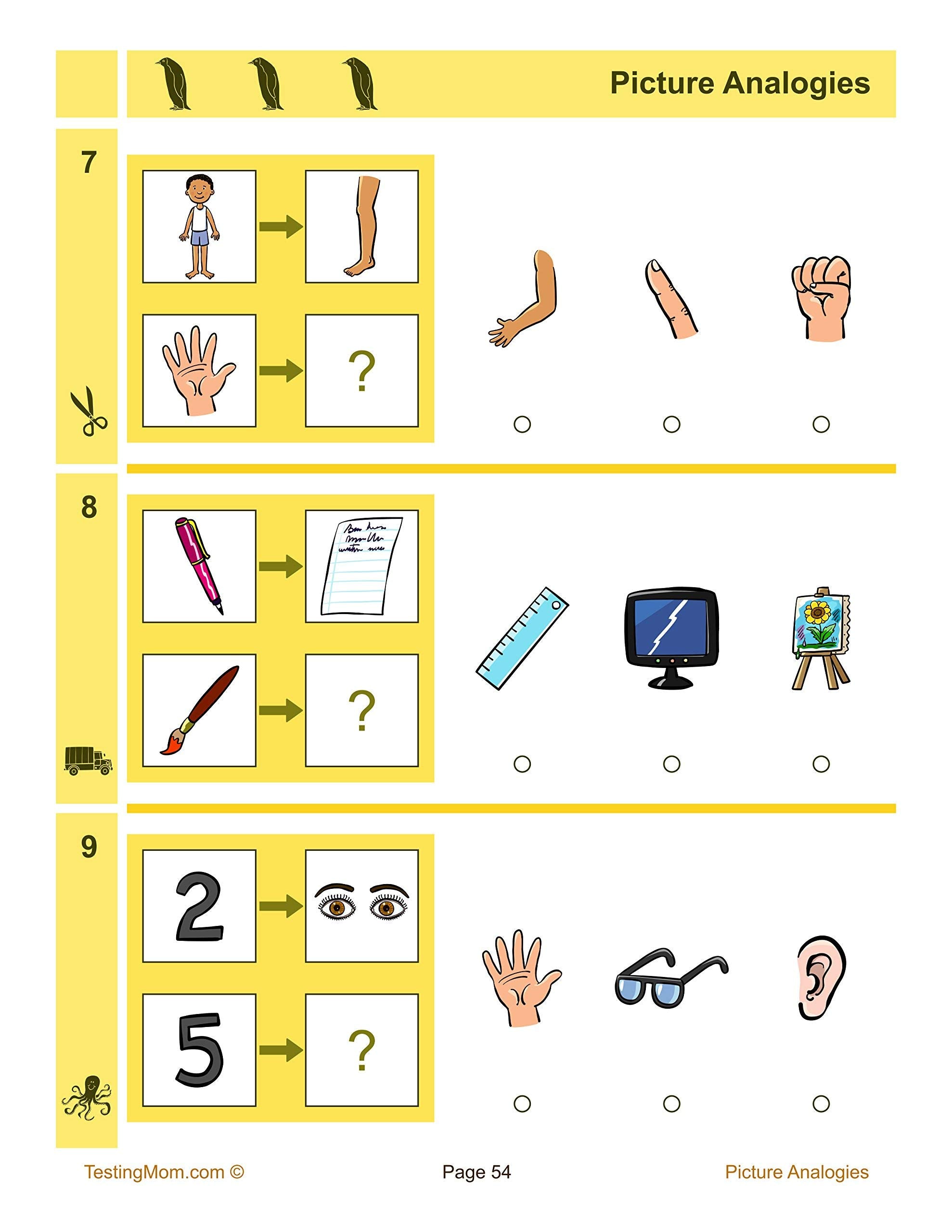 Testingmom.Com Kindergarten Full Length Practice Test For Cogat Cognitive Ability Test For 36 Year Olds  Learning Resources To,Used