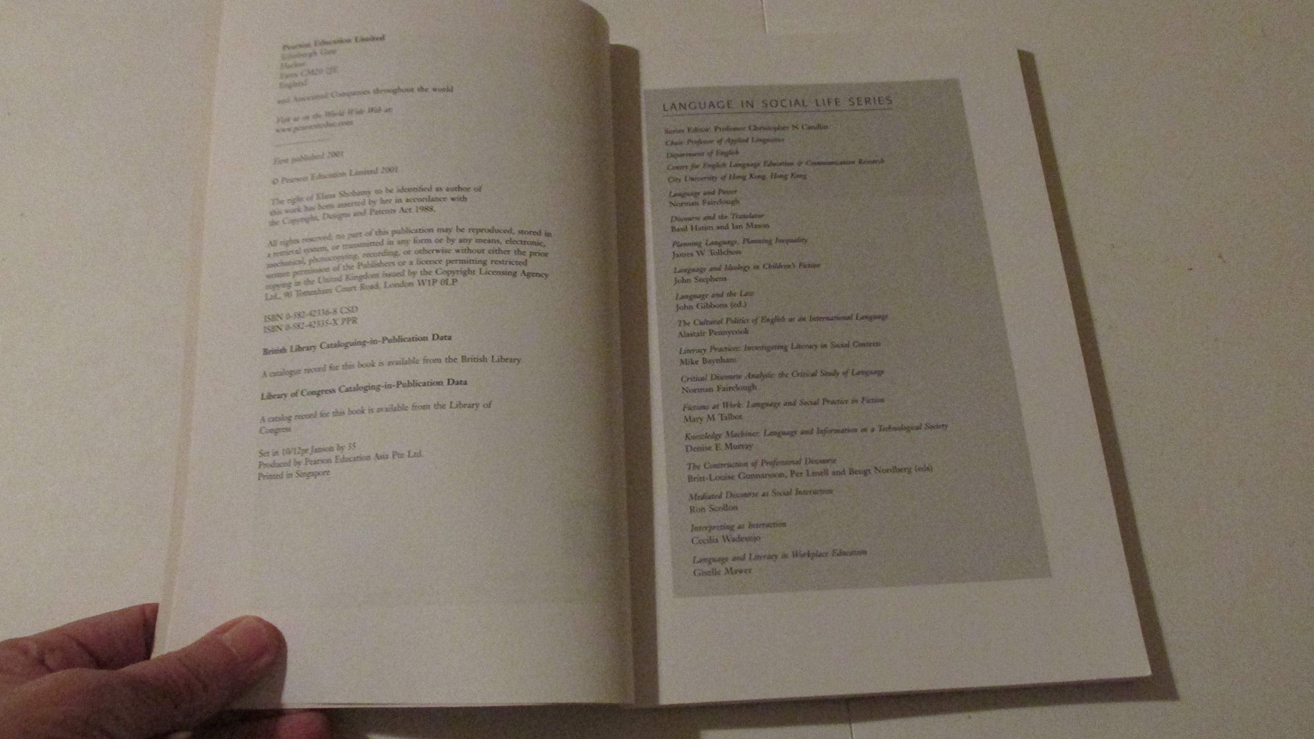 The Power of Tests: A Critical Perspective on the Uses of Language Tests,New