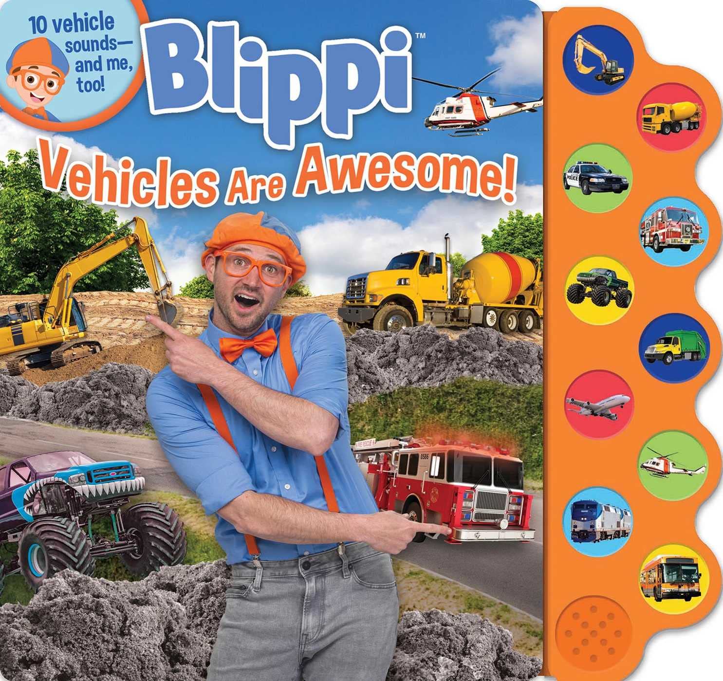 Blippi: Vehicles Are Awesome! (10Button Sound Books),Used