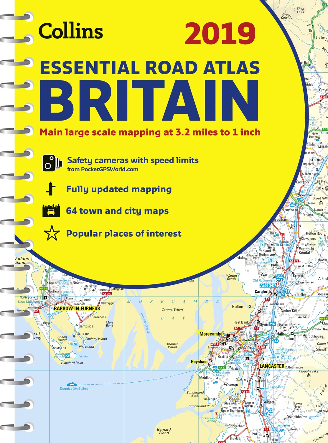 2019 Collins Essential Road Atlas Britain,Used