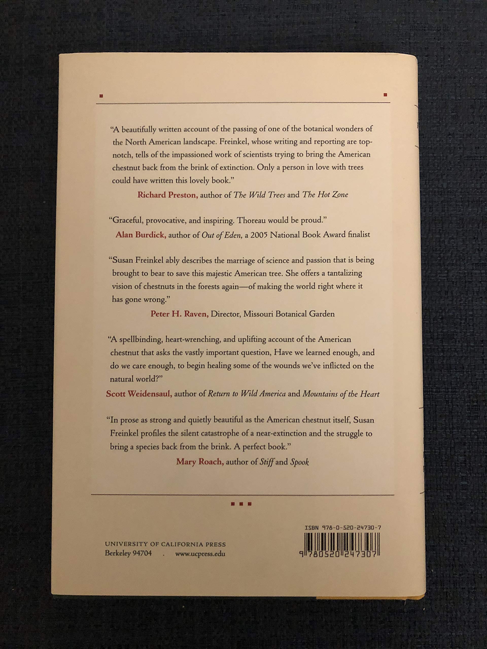 American Chestnut: The Life, Death, and Rebirth of a Perfect Tree,New