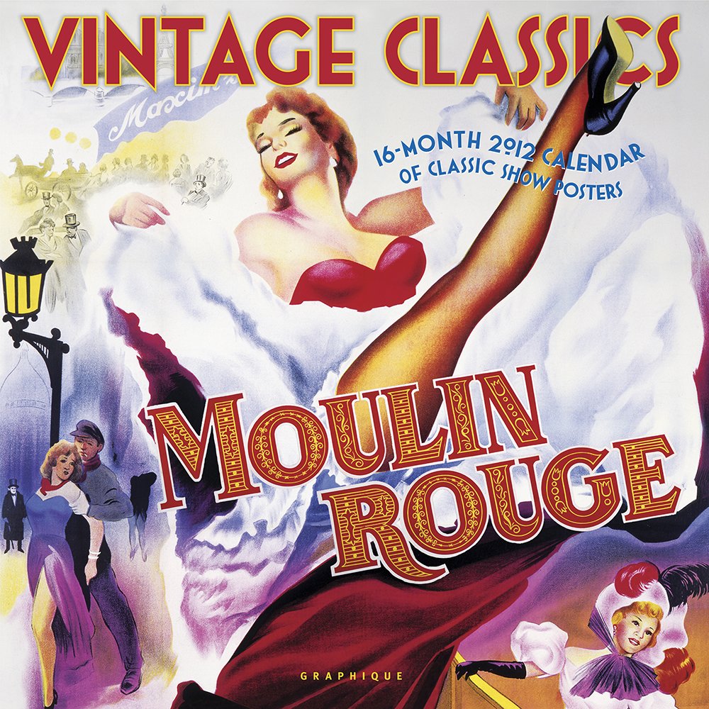2012 Vintage Classics Wall Calendar,Used