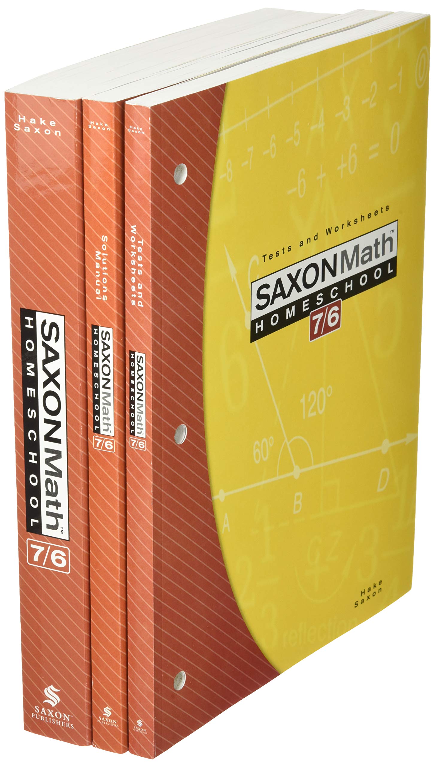 Saxon Math Homeschool: 7/6 (Saxon Math 7/6 Homeschool),Used