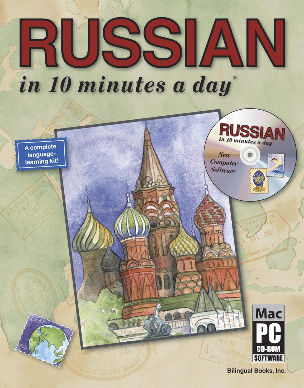 RUSSIAN in 10 minutes a day with CDROM,New