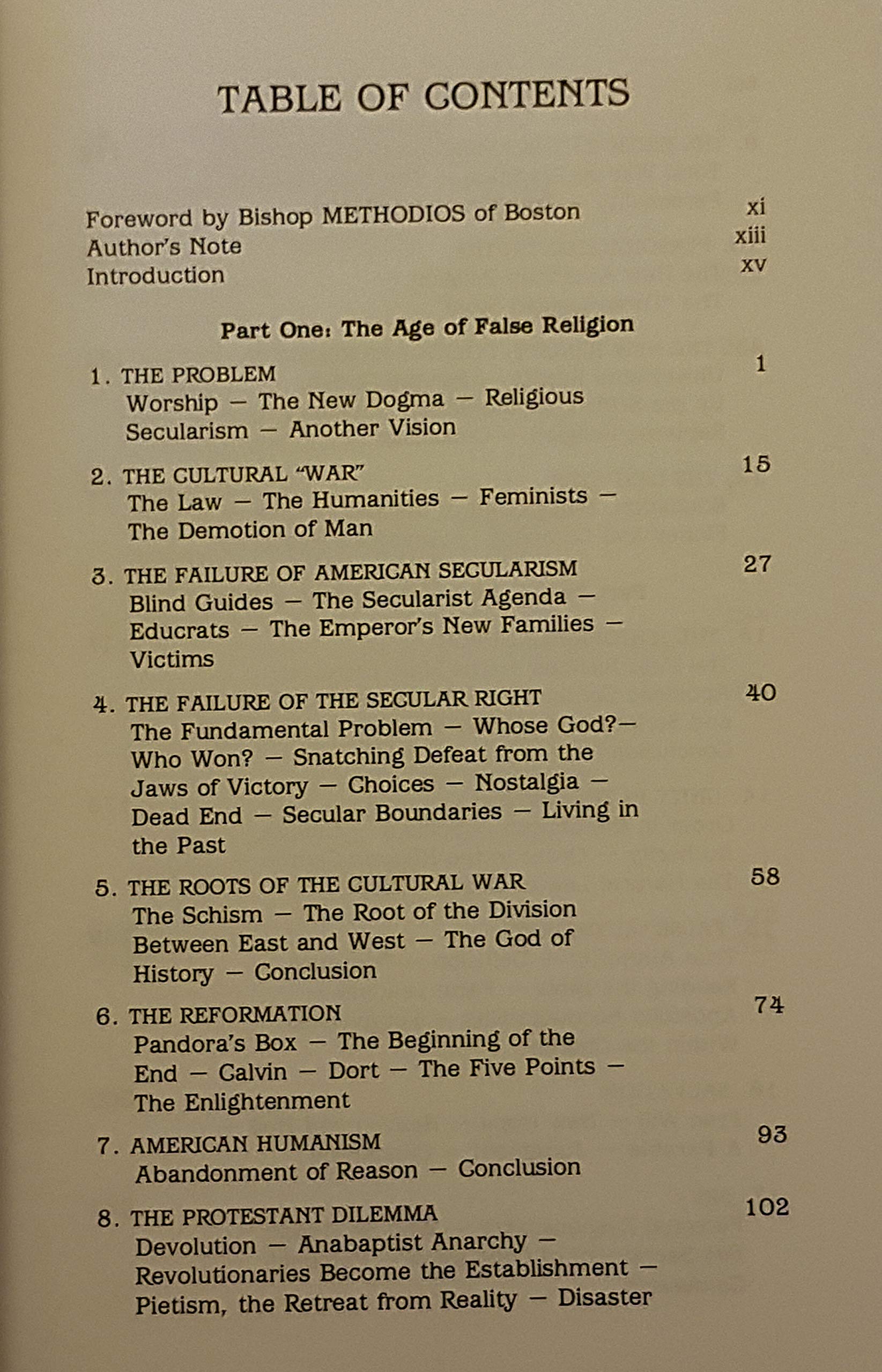 Dancing Alone: The Quest for Orthodox Faith in the Age of False Religion,New