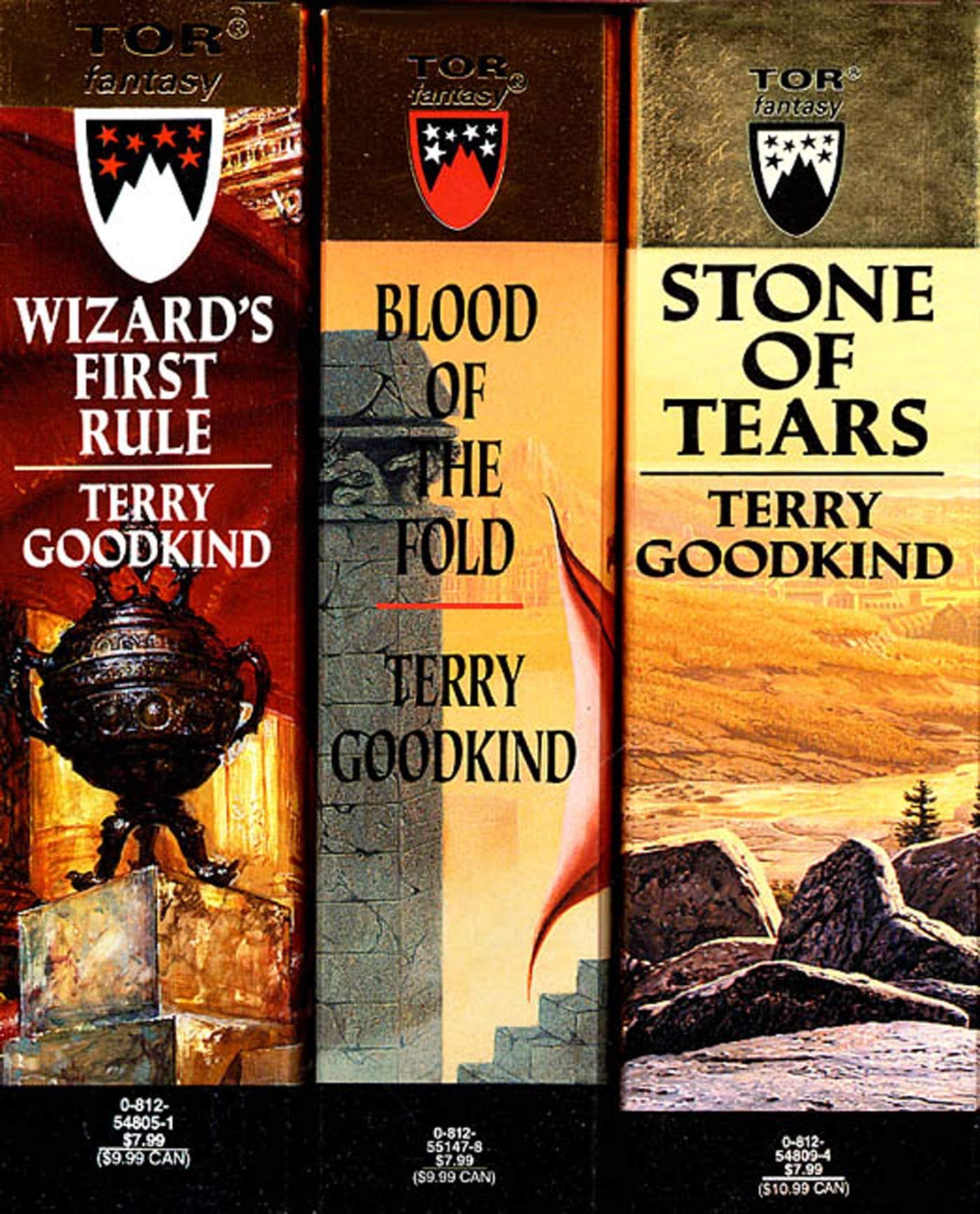 The Sword Of Truth, Boxed Set I, Books 13: Wizard'S First Rule, Blood Of The Fold ,Stone Of Tears,New