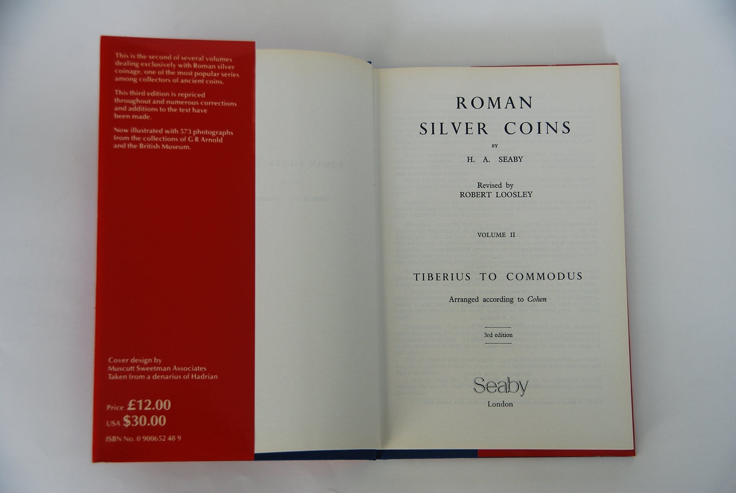 Roman Silver Coins: Tiberius to Commodus, Vol. 2.,Used