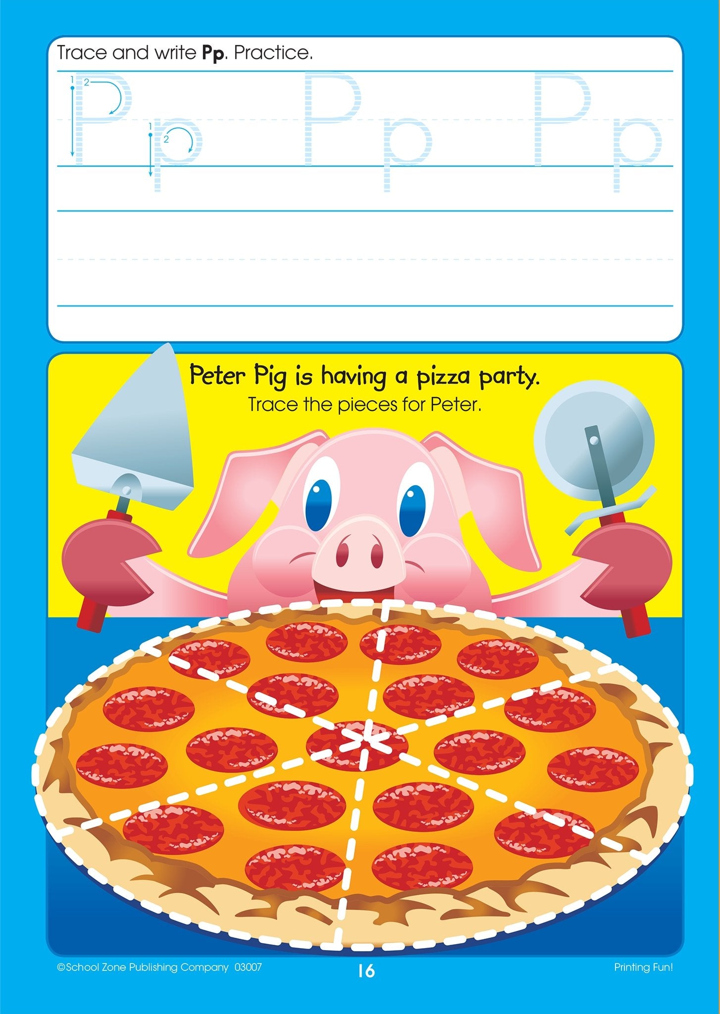 School Zone Printing Fun! Write & Reuse Workbook Ages 4 To 6, Preschool To Kindergarten, Tracing Letters, Prewriting, Wipe ,Used