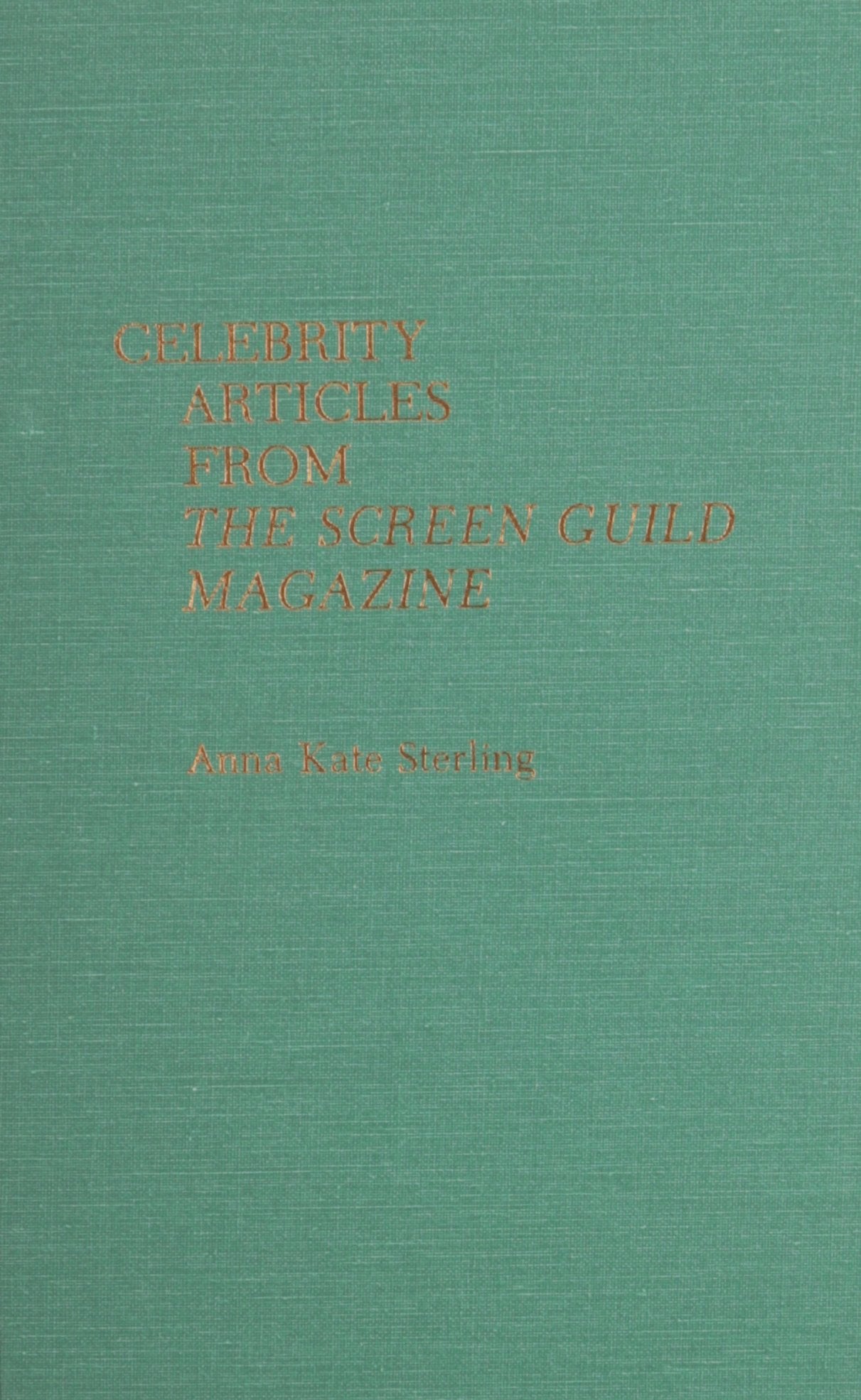 Celebrity Articles From The 'Screen Guild' Magazine,Used