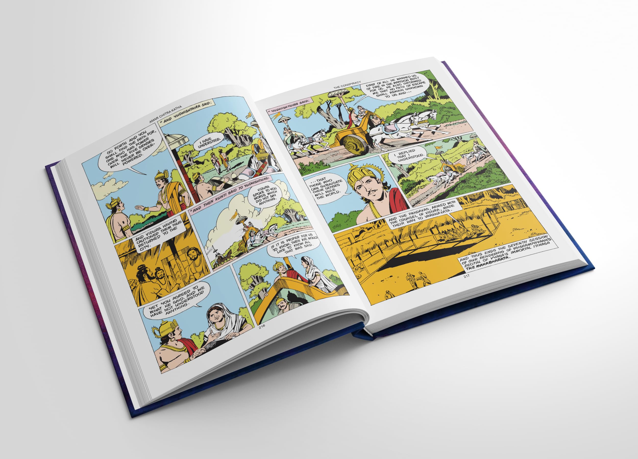 Mahabharata Collection: 42 Books in 3 Volumes  Indian Mythology & History  Children's Comic Books  Amar Chitra Katha,Used