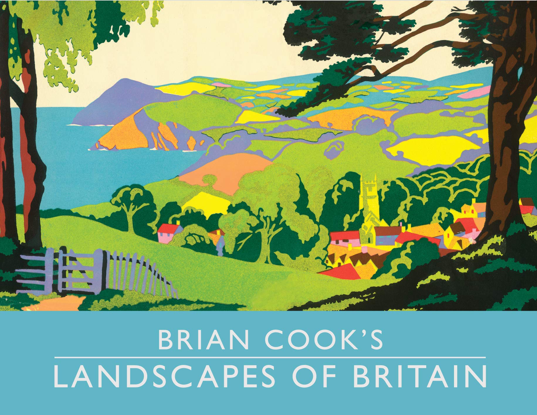 Brian Cook's Landscapes of Britain: A Guide To Britain In Beautiful Book Illustration, Mini Edition,New