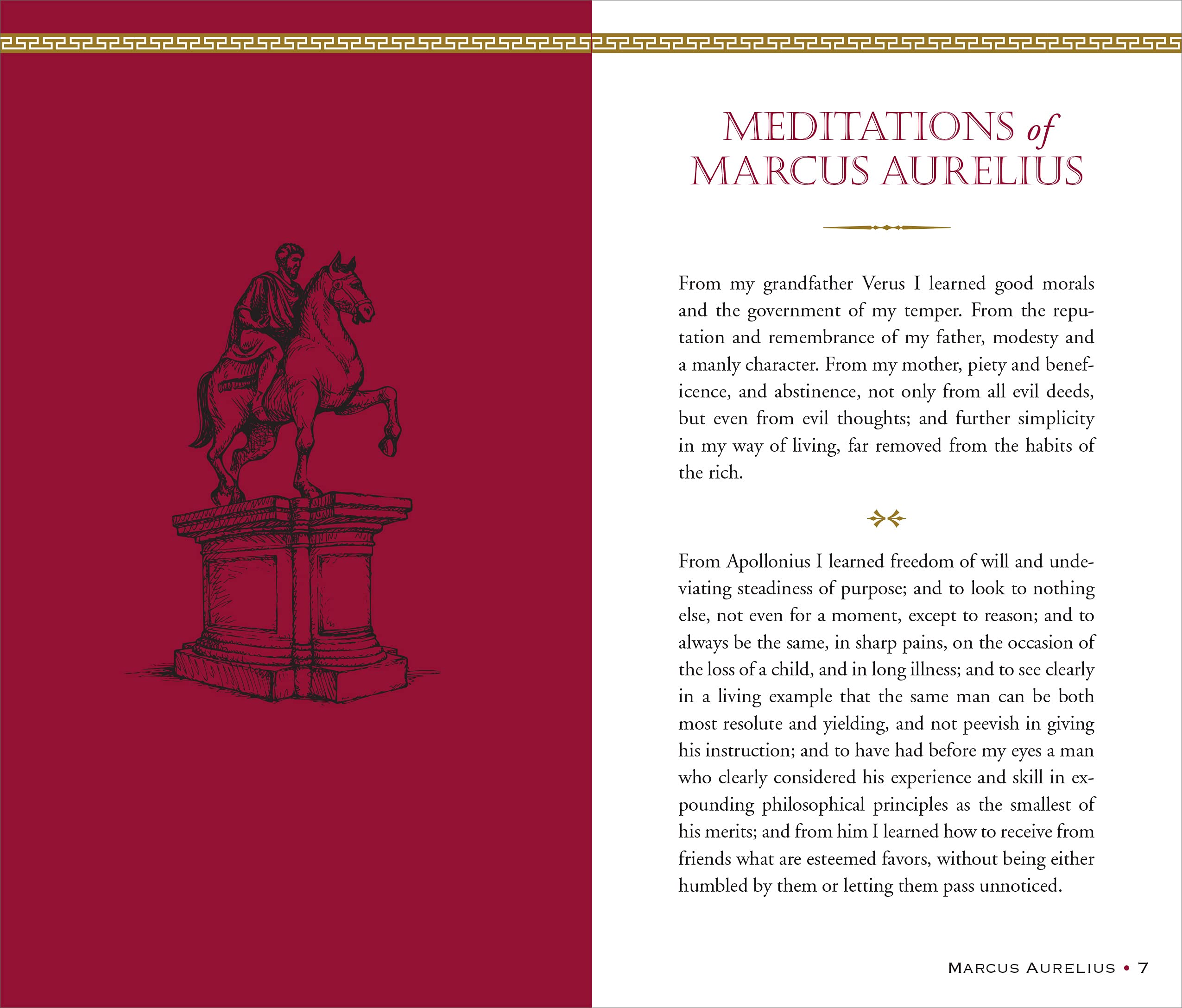 Meditations of Marcus Aurelius (Deluxe Hardcover Edition, George Long translation),New