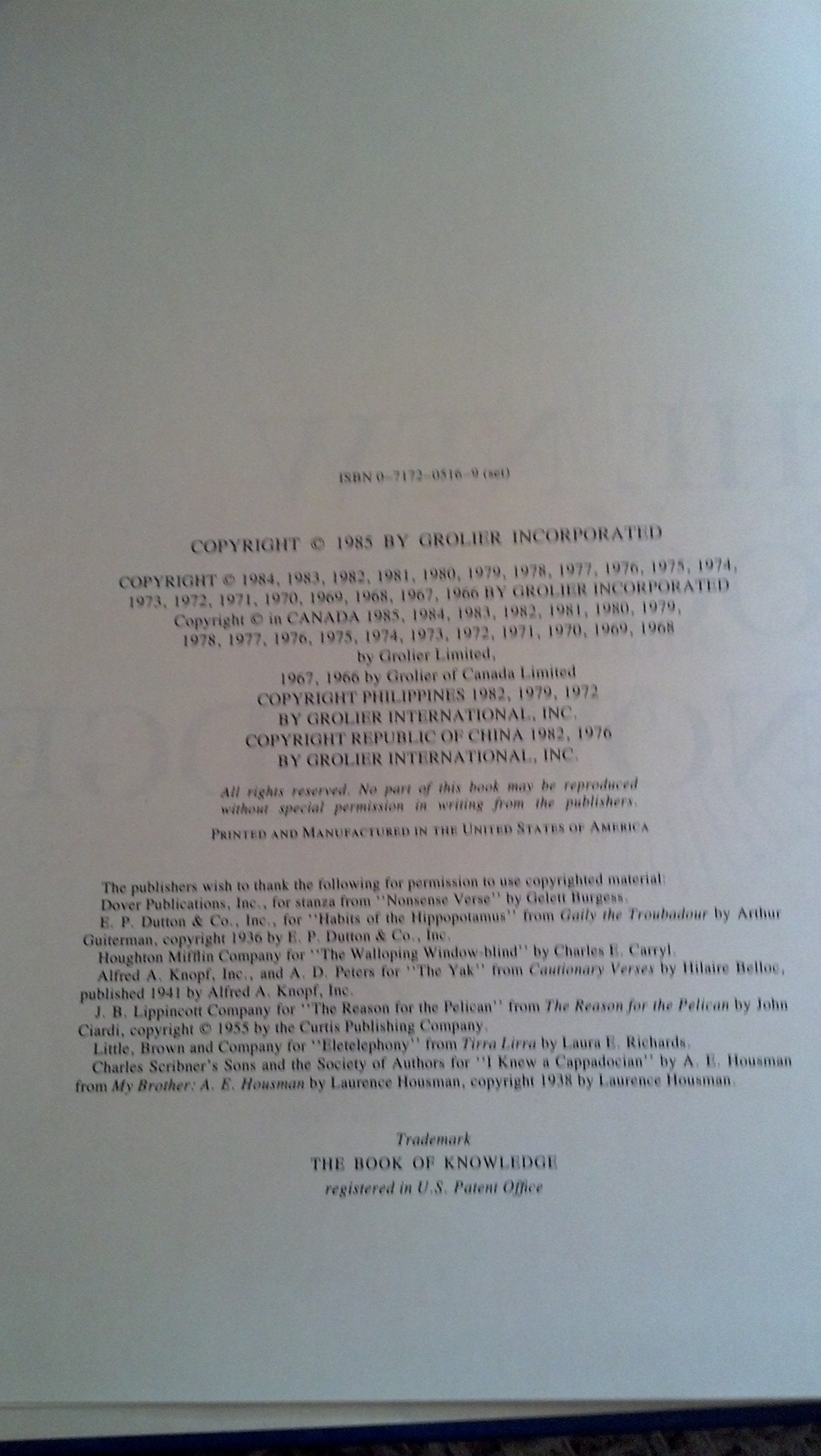 The New book of knowledge,Used
