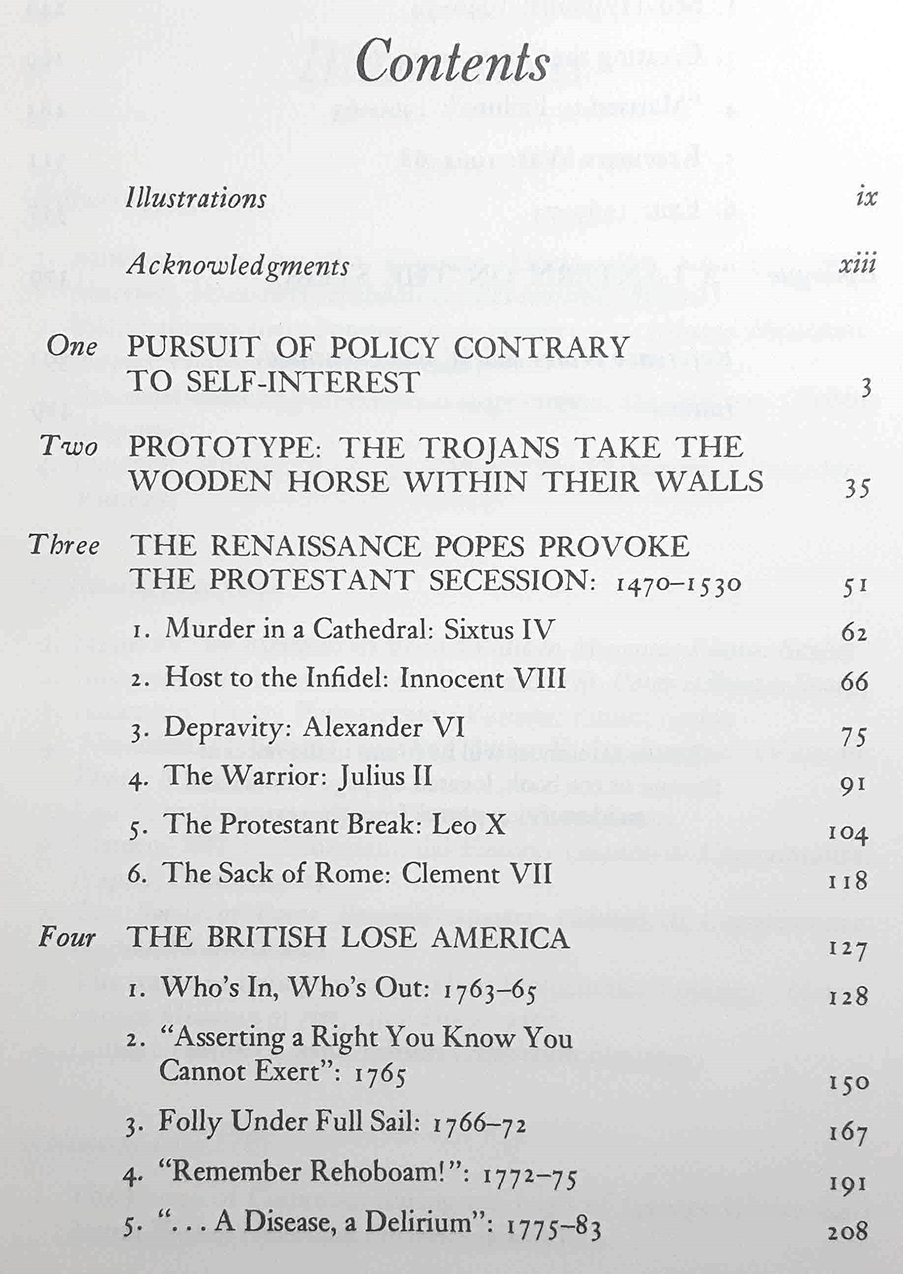 The March Of Folly: From Troy To Vietnam-used