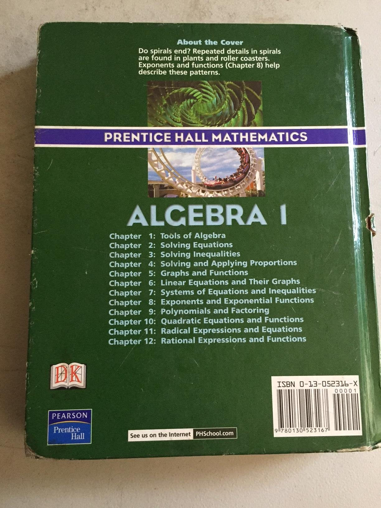 Algebra 1 (Prentice Hall Mathematics),New