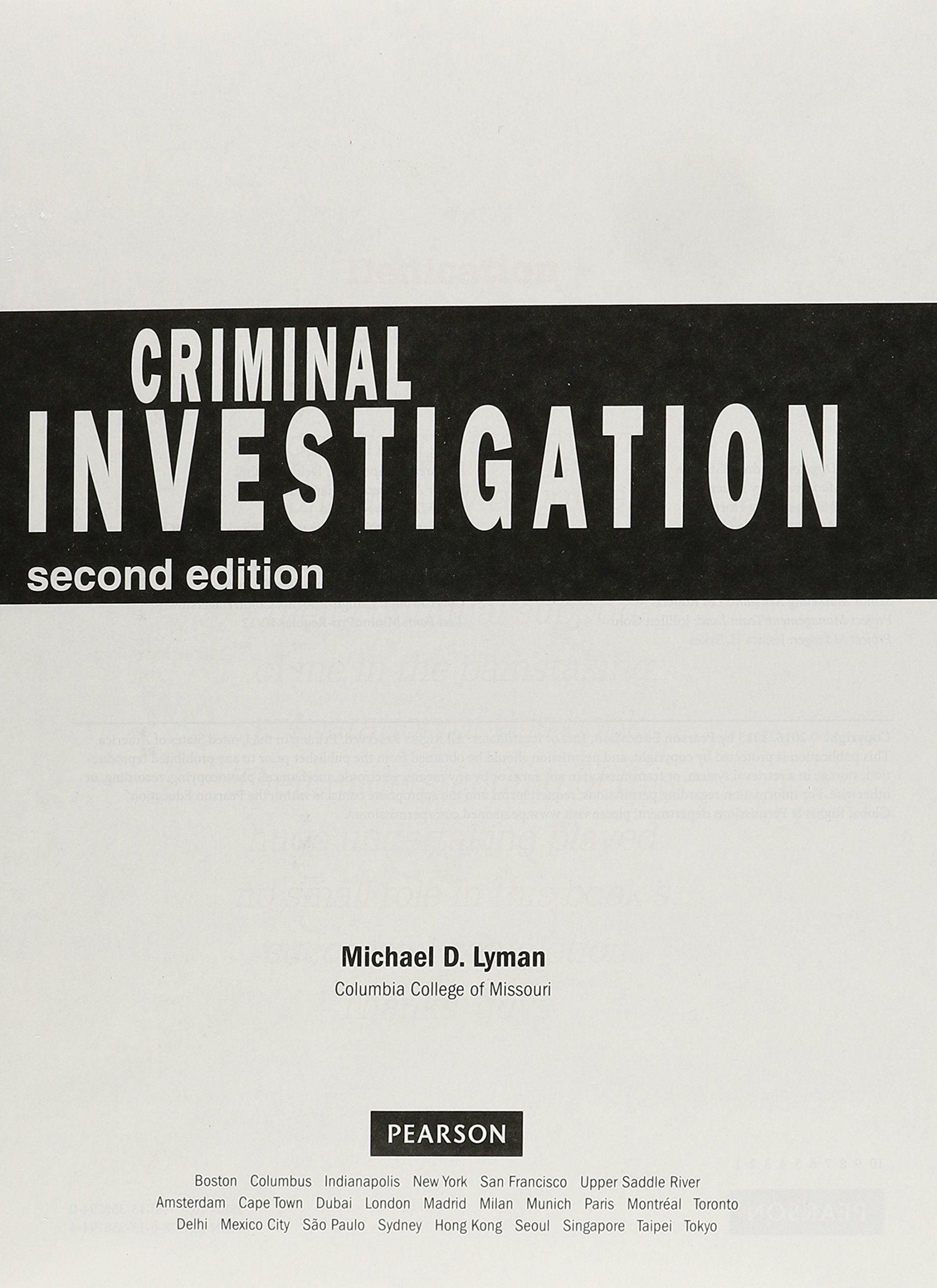 Criminal Investigation (Justice Series), Student Value Edition (2nd Edition),Used