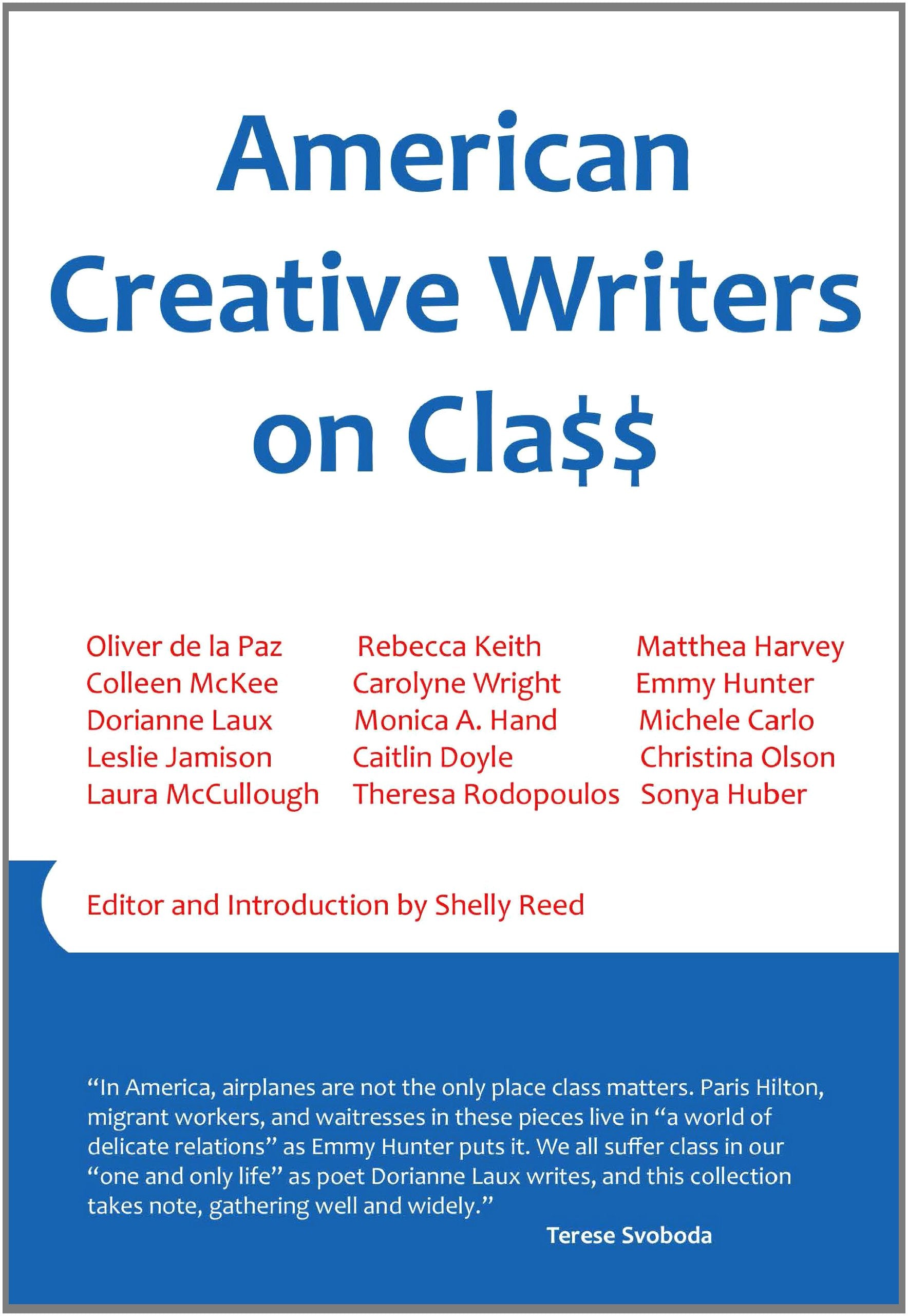 American Creative Writers On Class,Used