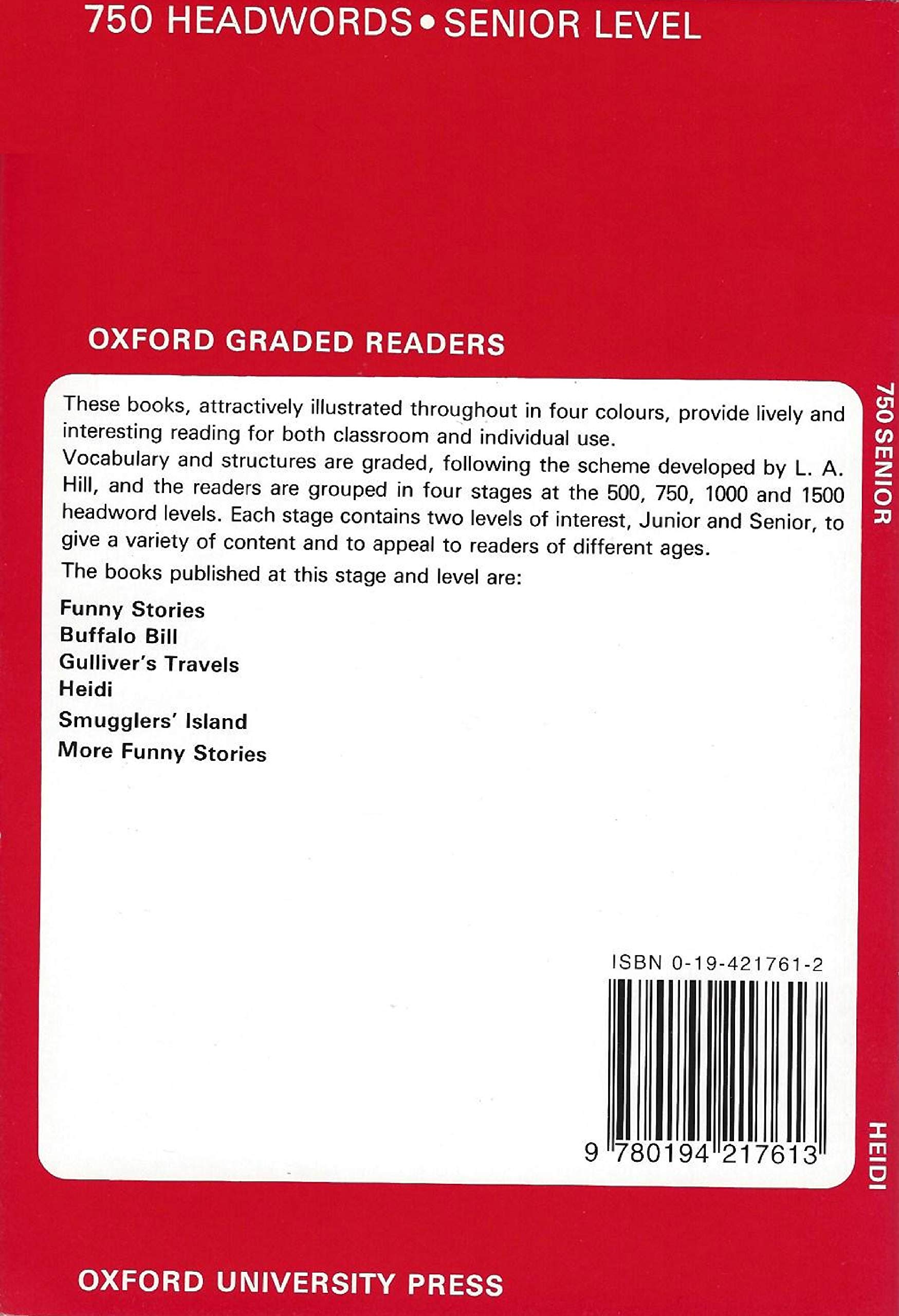 Heidi (Oxford Graded Readers, 750 Headwords, Senior Level),Used