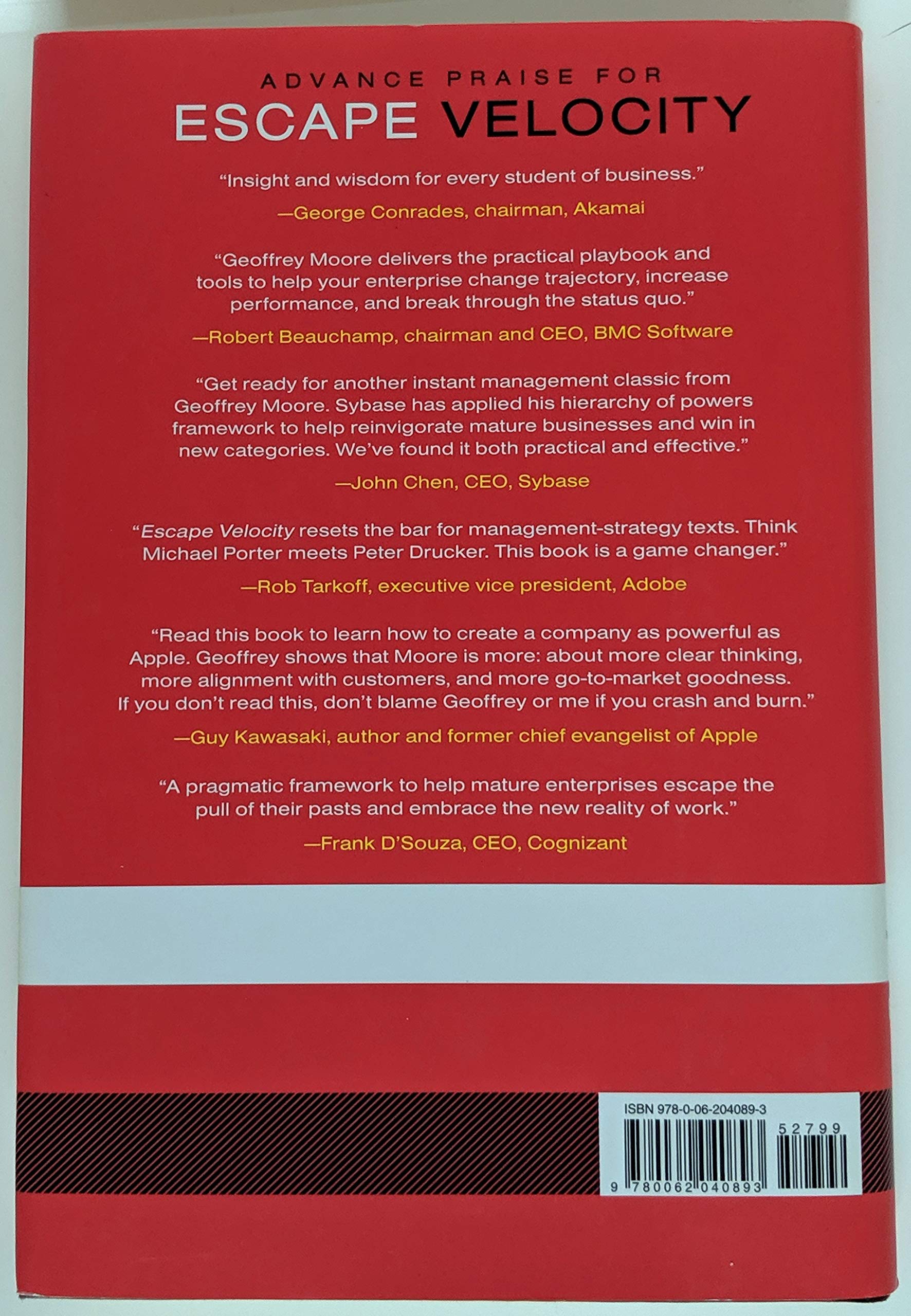 Escape Velocity: Free Your Company'S Future From The Pull Of The Past,Used