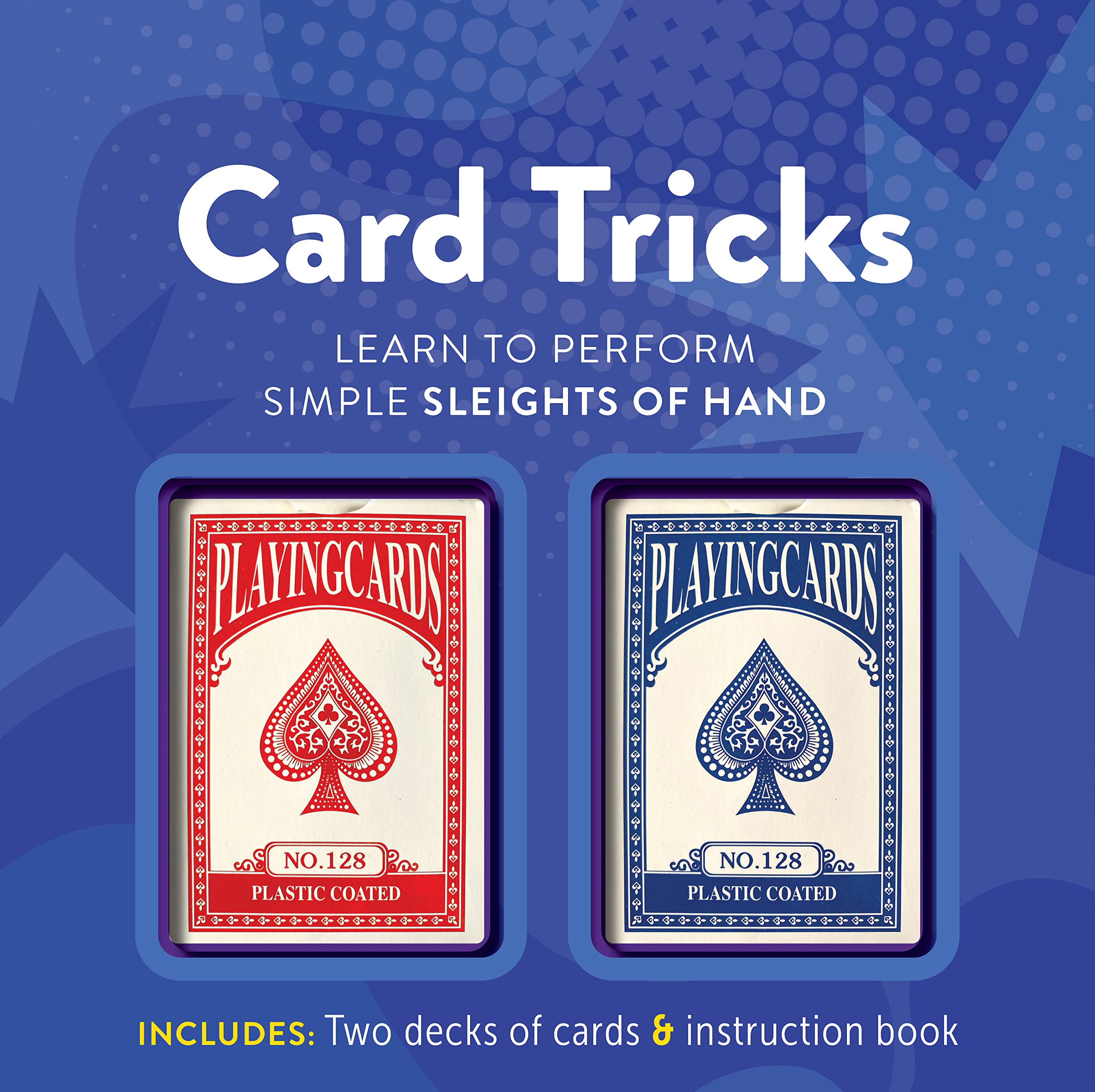 Card Tricks: Learn To Perform Simple Sleights Of Hand Includes: Two Decks Of Cards And Instruction Book,Used