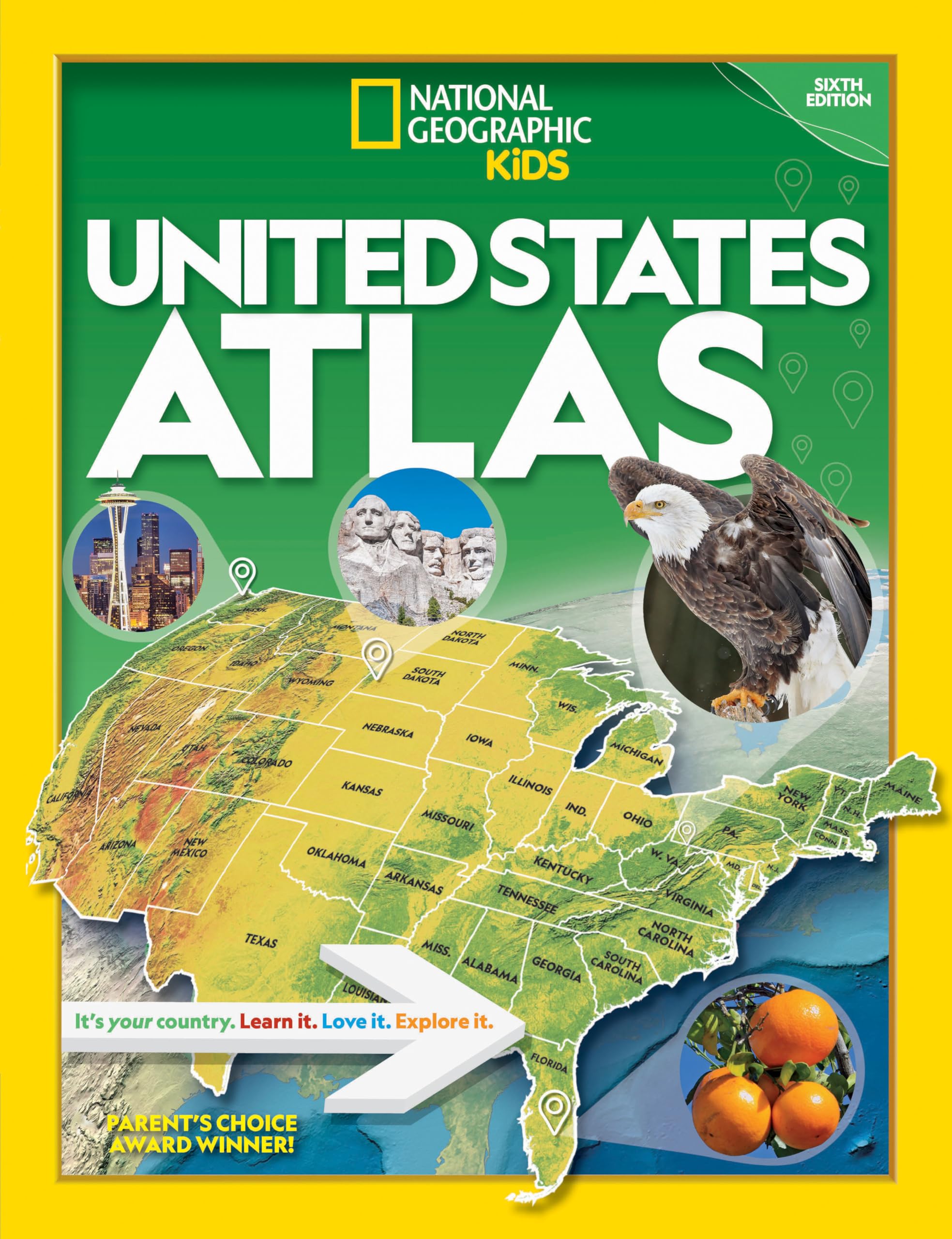 National Geographic Kids U.S. Atlas 2020, 6th Edition,Used