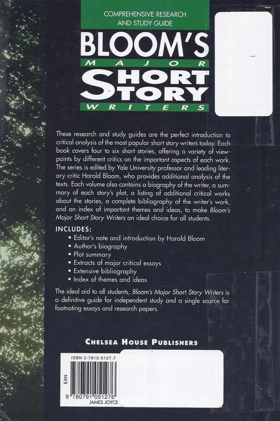 James Joyce: Comprehensive Research and Study Guide (Bloom's Major Short Story Writers),Used