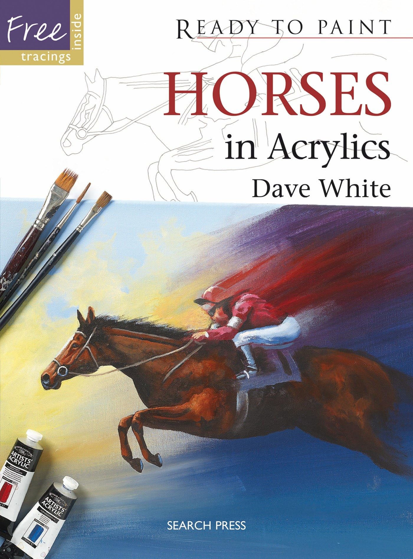Horses In Acrylics (Ready To Paint),Used