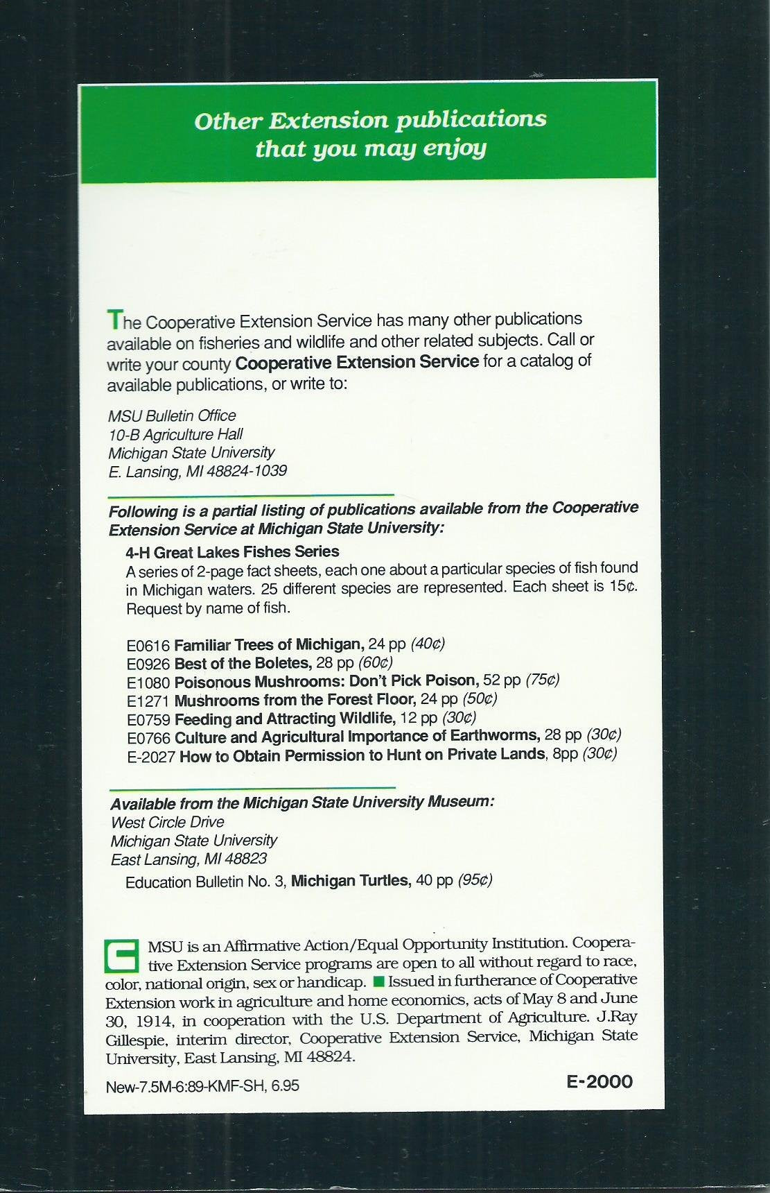 Michigan Snakes: A Field Guide and Pocket Reference (E2000),New